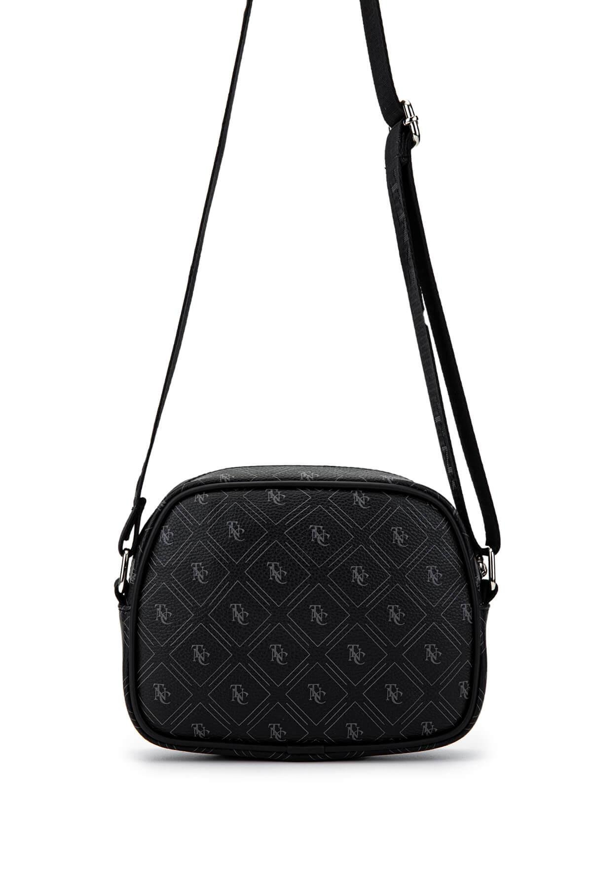 Tamer Tanca Kadın Vegan Siyah Postacı Çanta