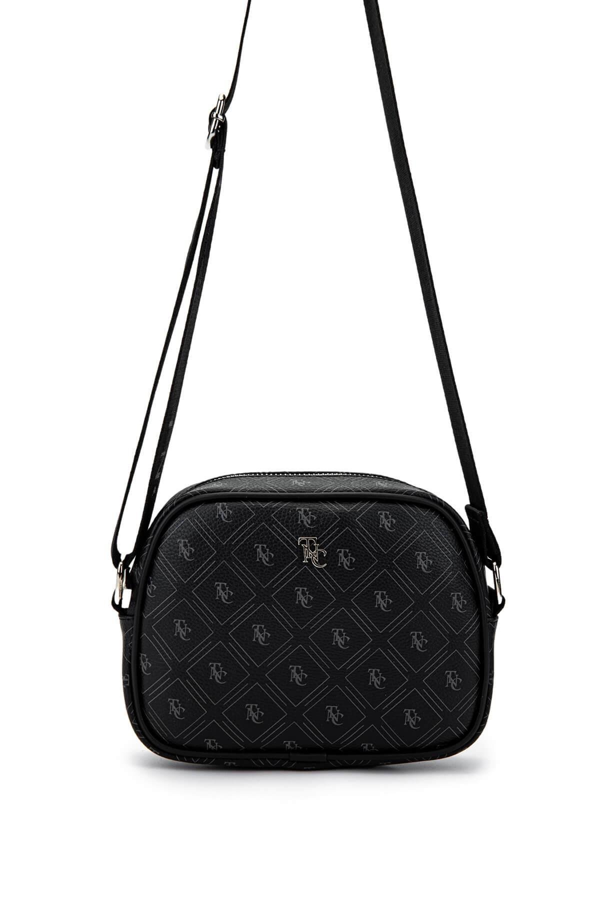 Tamer Tanca Kadın Vegan Siyah Postacı Çanta