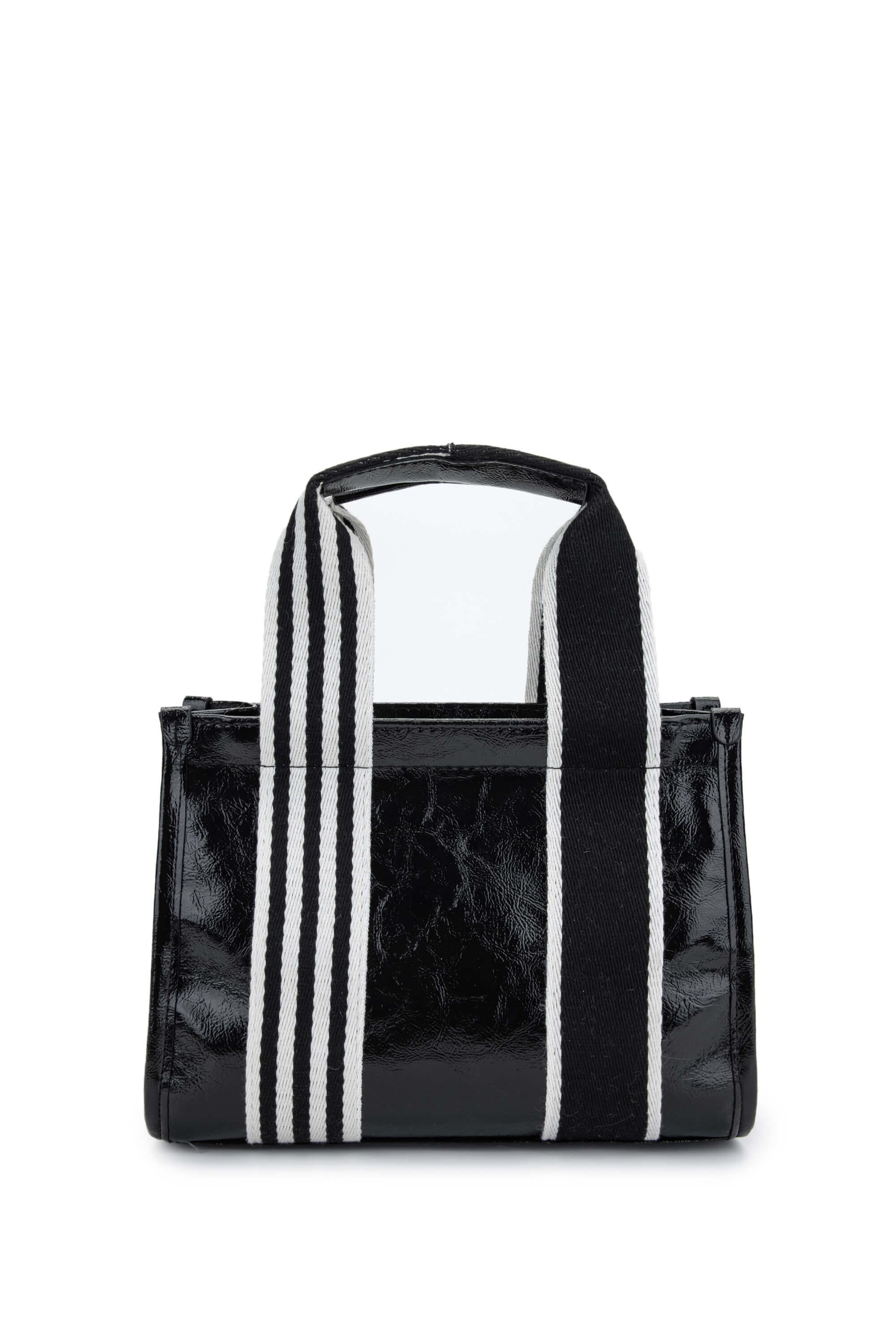 Tamer Tanca Kadın Vegan Siyah Rugan Omuz Çanta