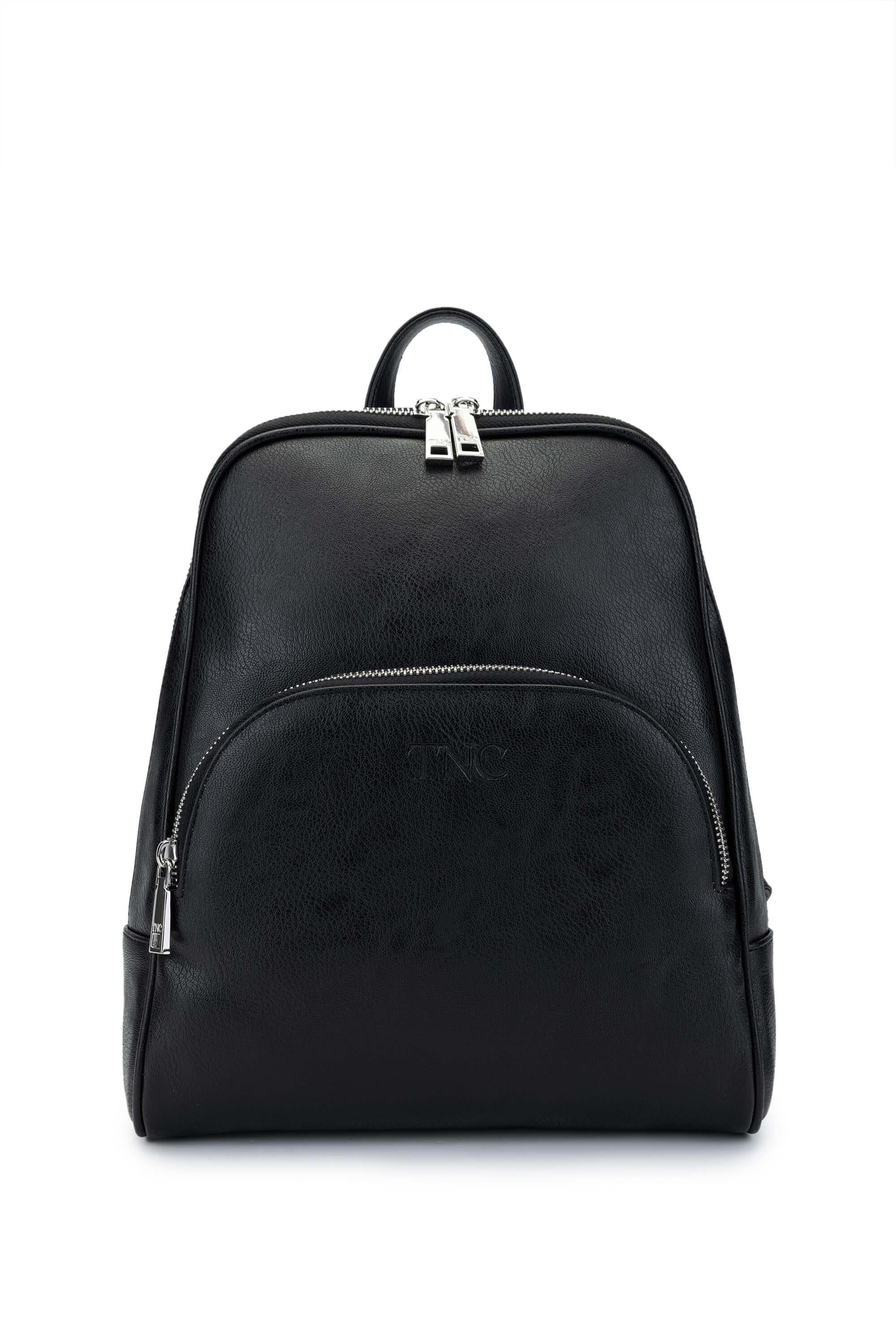 Tamer Tanca Kadın Vegan Siyah Sırt Çantası