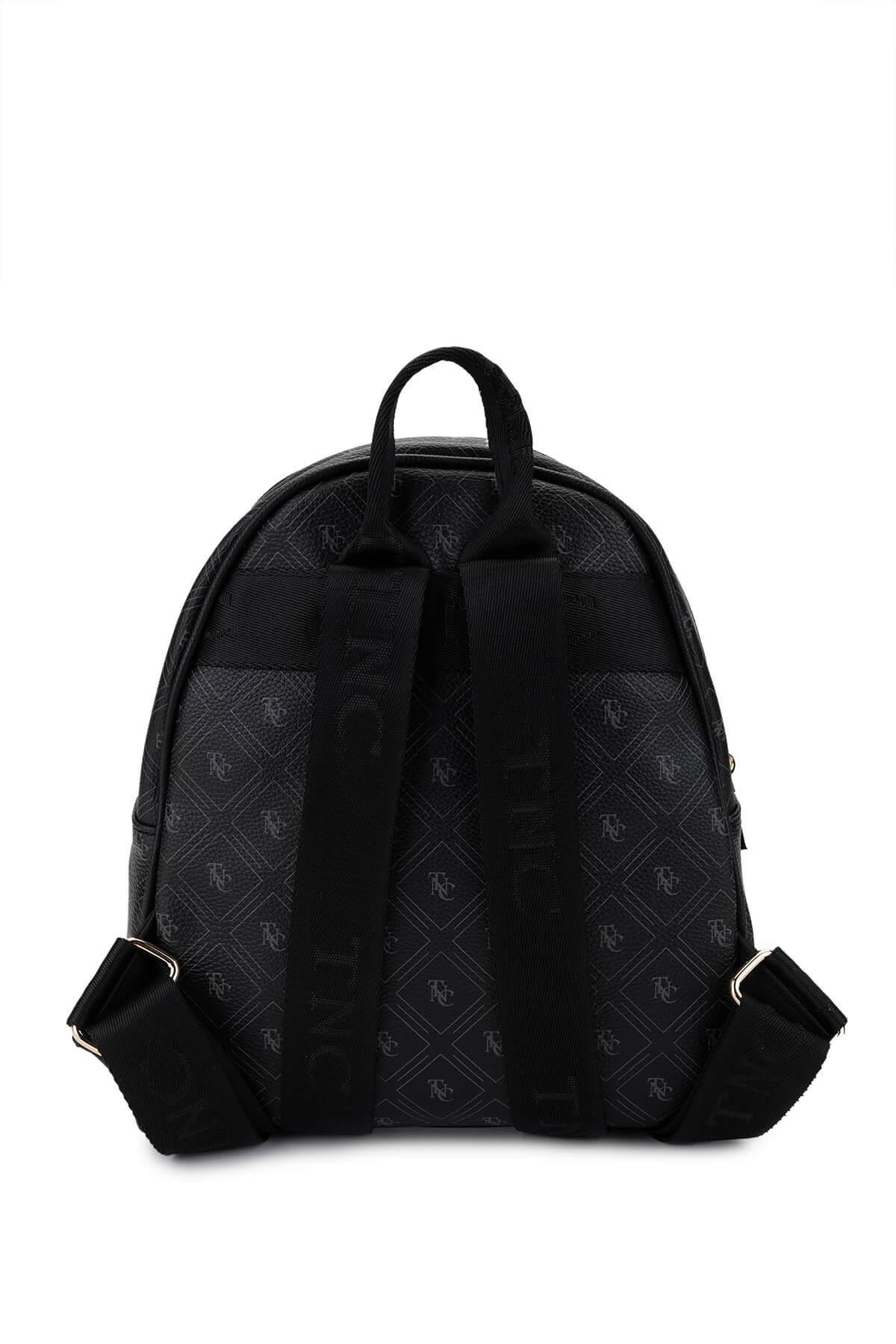 Tamer Tanca Kadın Vegan Siyah Sırt Çantası