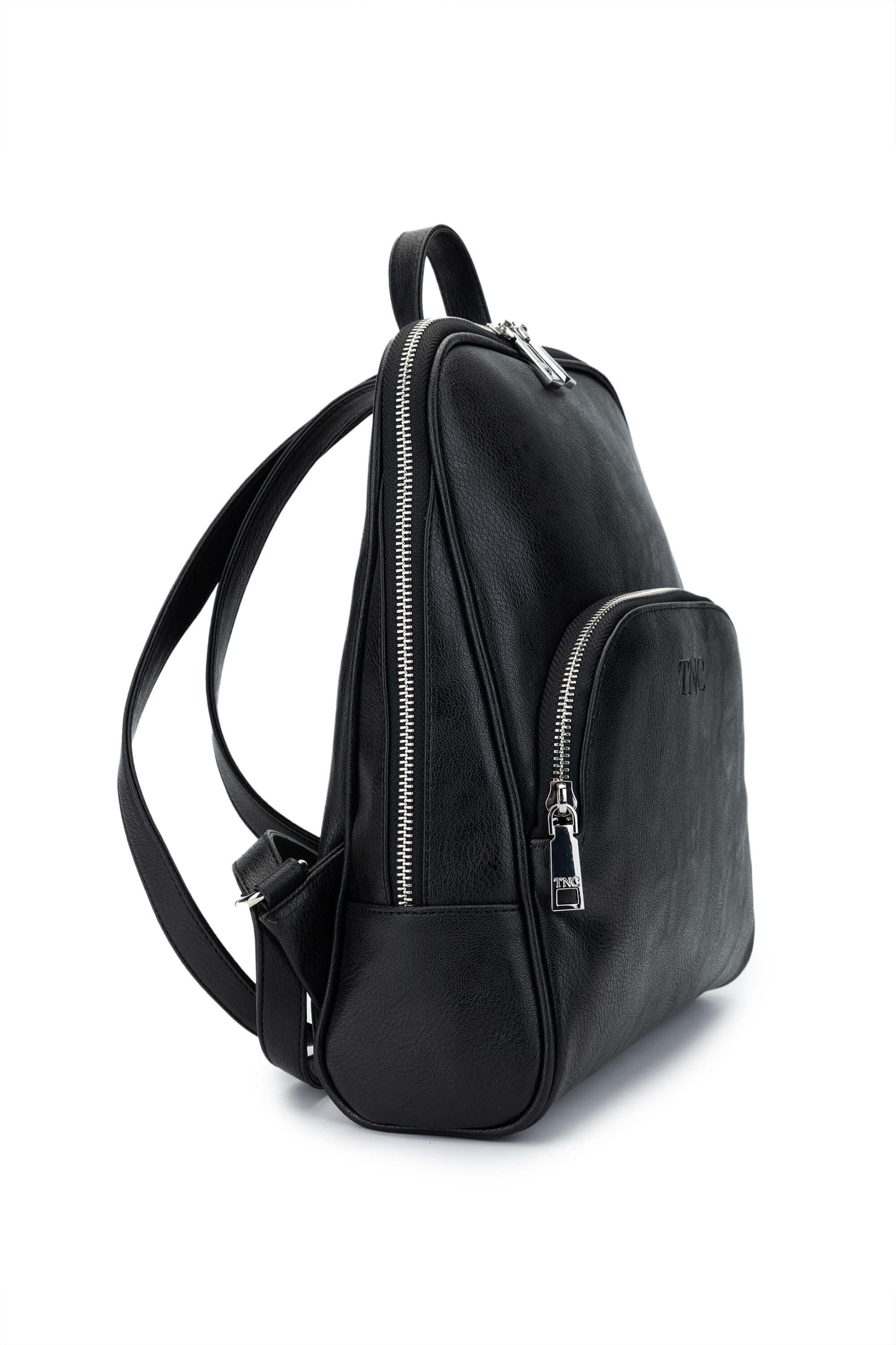 Tamer Tanca Kadın Vegan Siyah Sırt Çantası