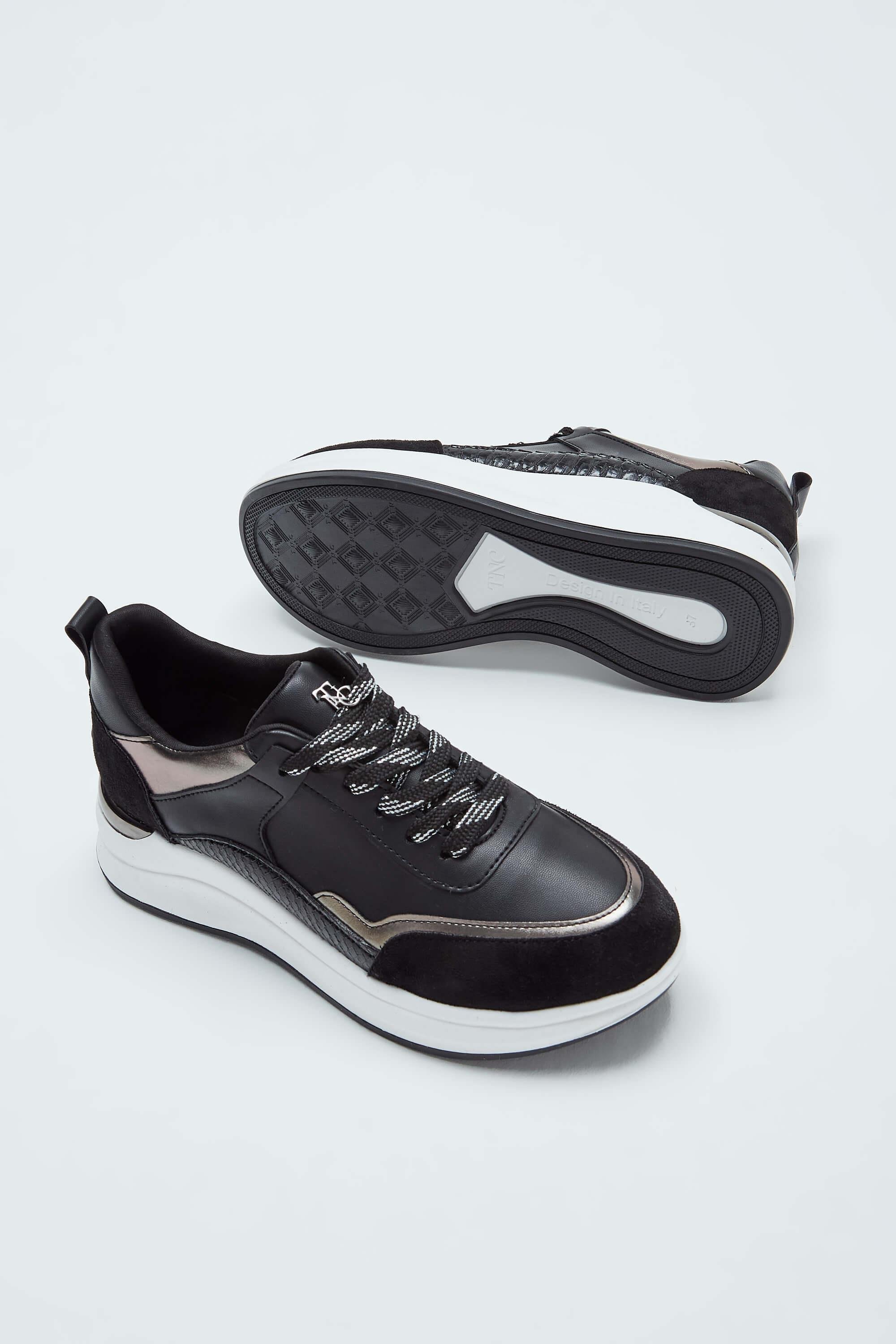 Tamer Tanca Kadın Vegan Siyah Sneakers & Spor Ayakkabı