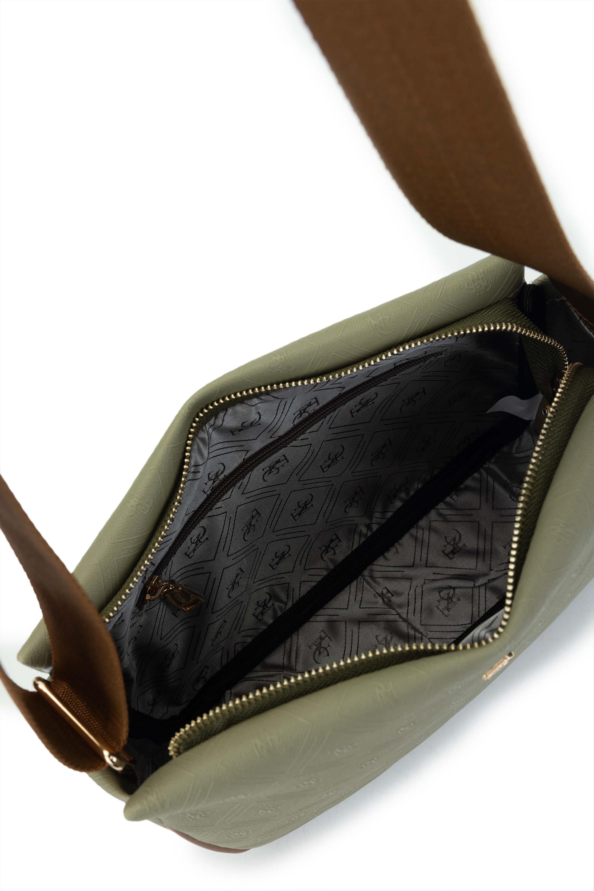 Tamer Tanca Kadın Vegan Yeşil Postacı Çanta