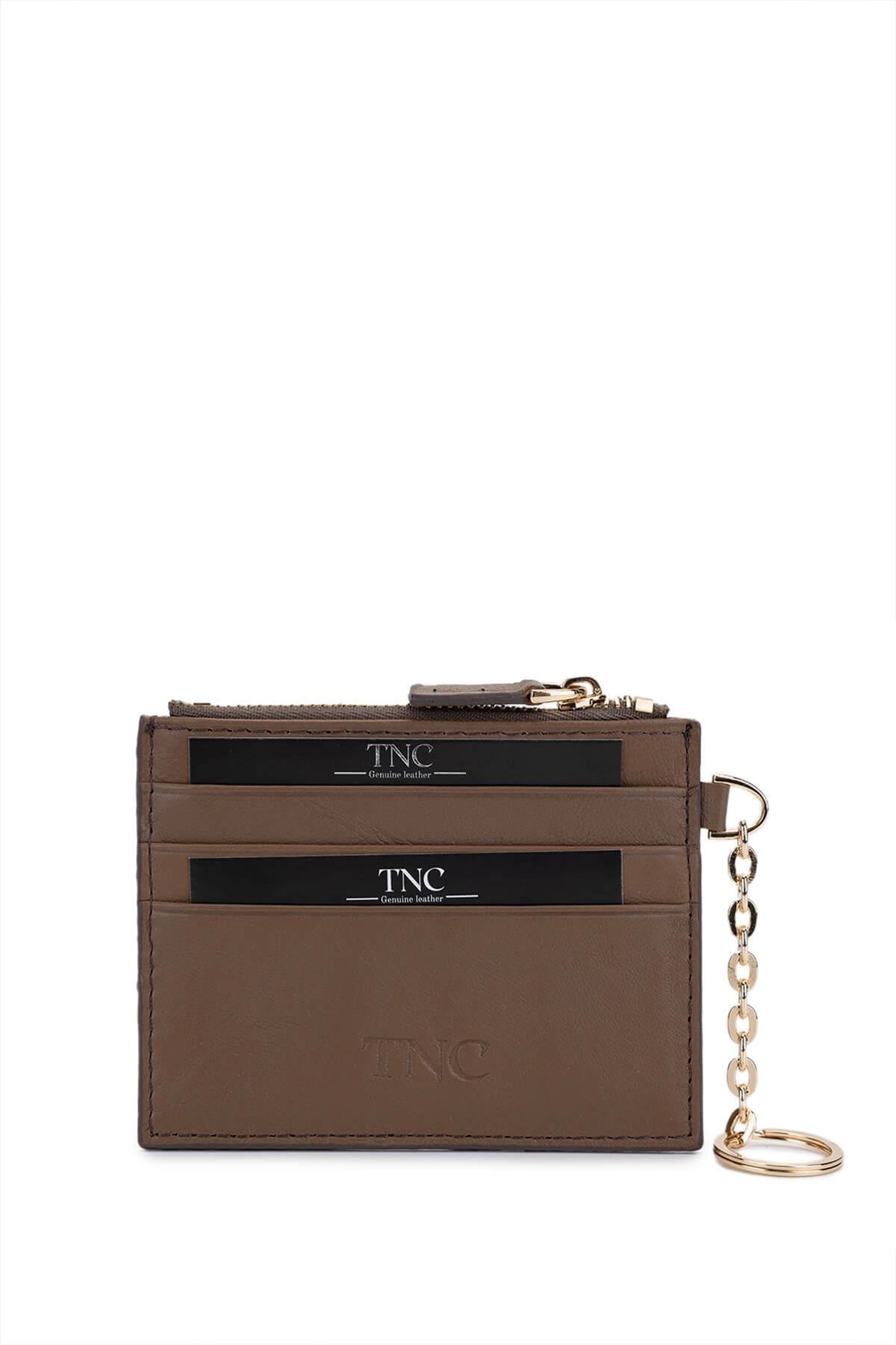 Tamer Tanca Unisex Hakiki Deri Bej Kartlık