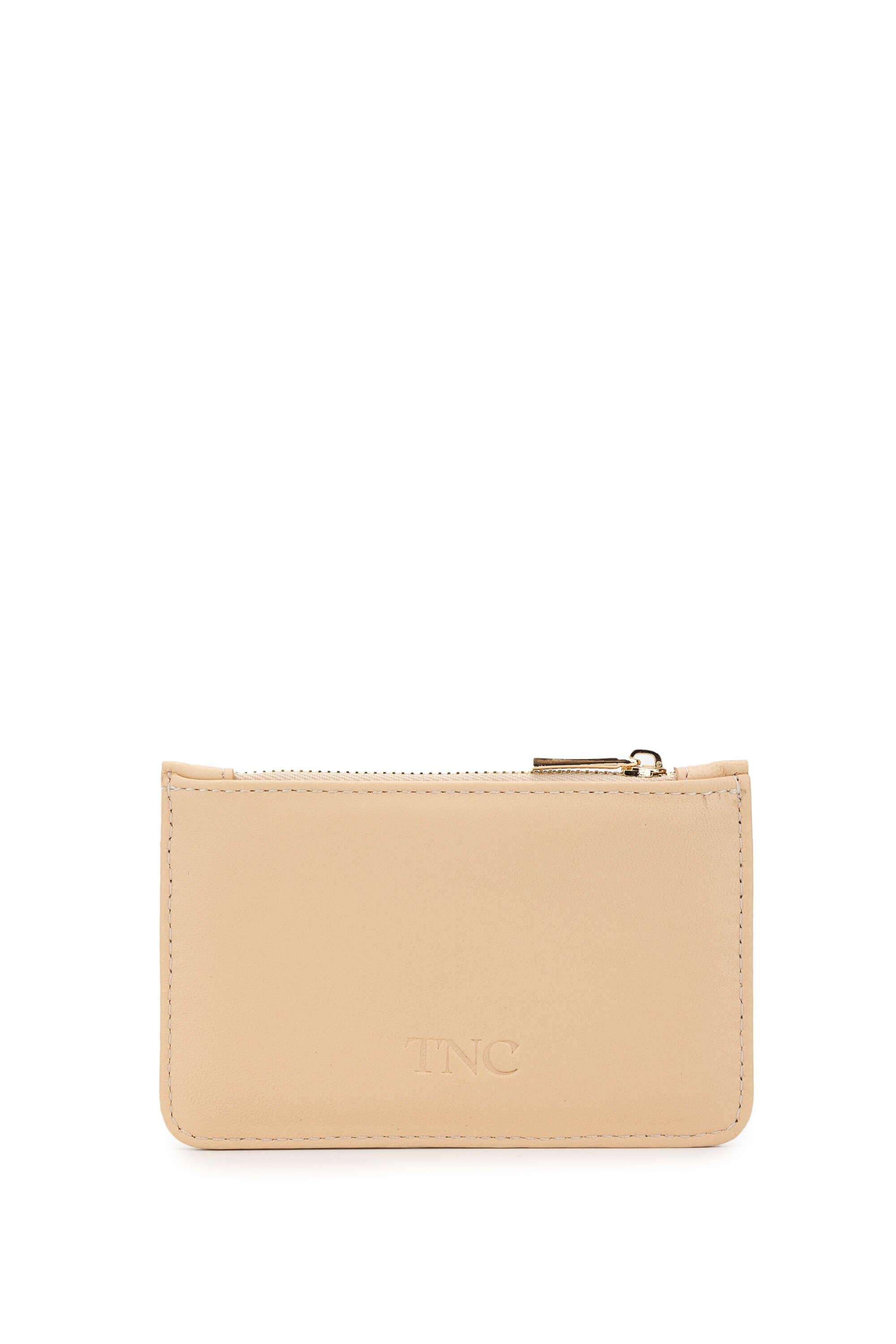 Tamer Tanca Unisex Hakiki Deri Bej Kartlık