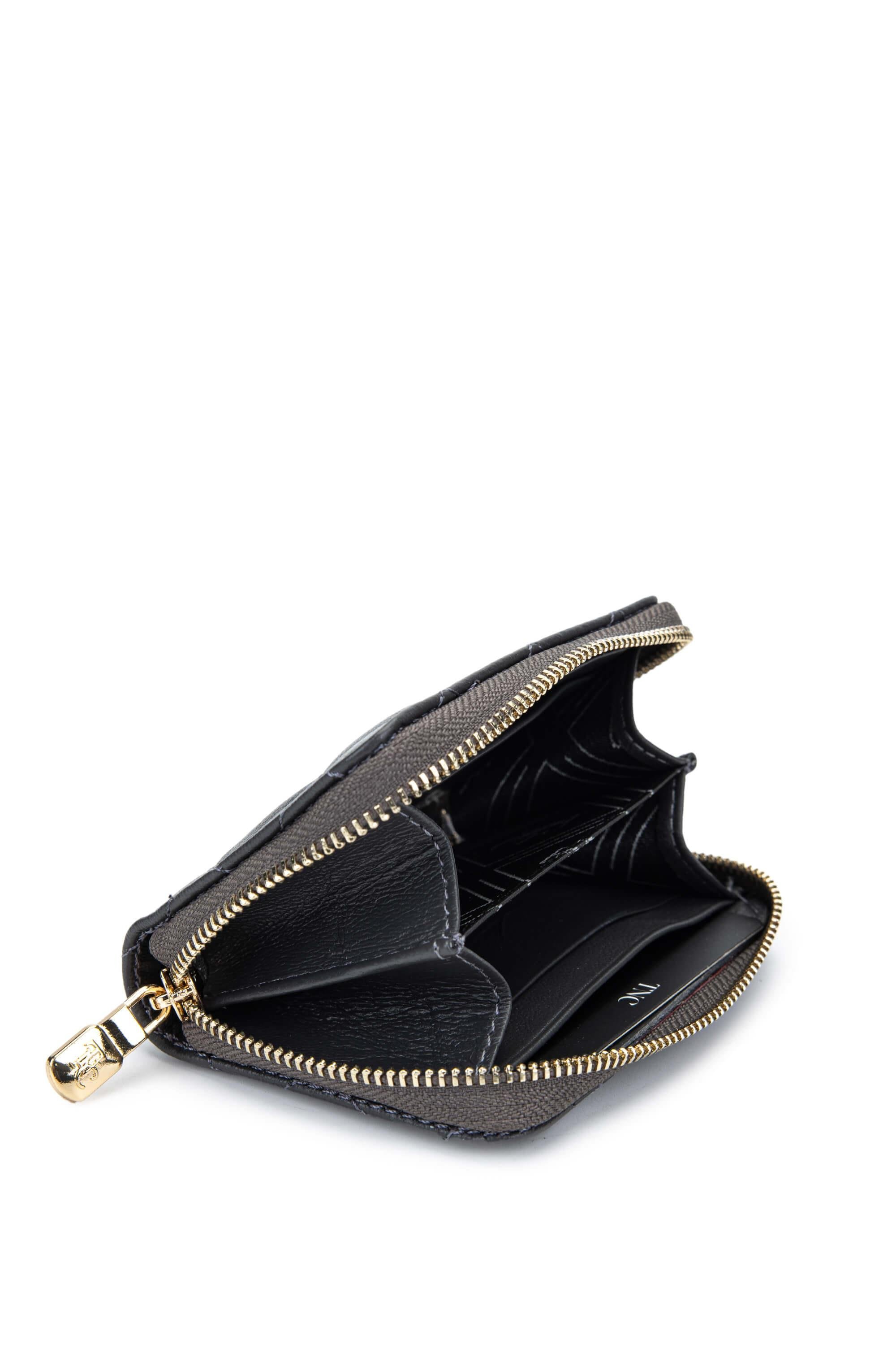 Tamer Tanca Unisex Hakiki Deri Gri Cüzdan Cuzdan