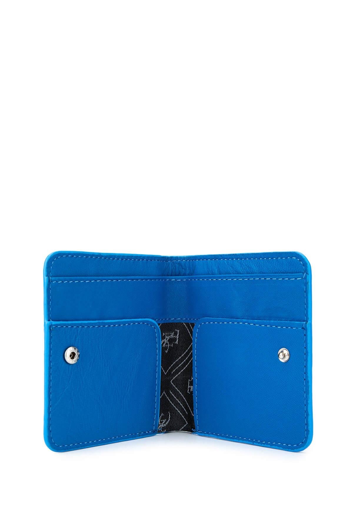 Tamer Tanca Unisex Hakiki Deri Mavi Kartlık