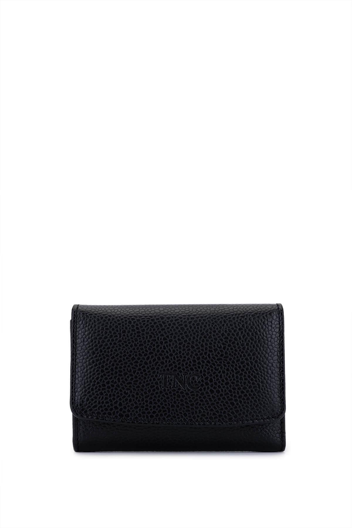 Tamer Tanca Unisex Hakiki Deri Siyah Havyar Kartlık