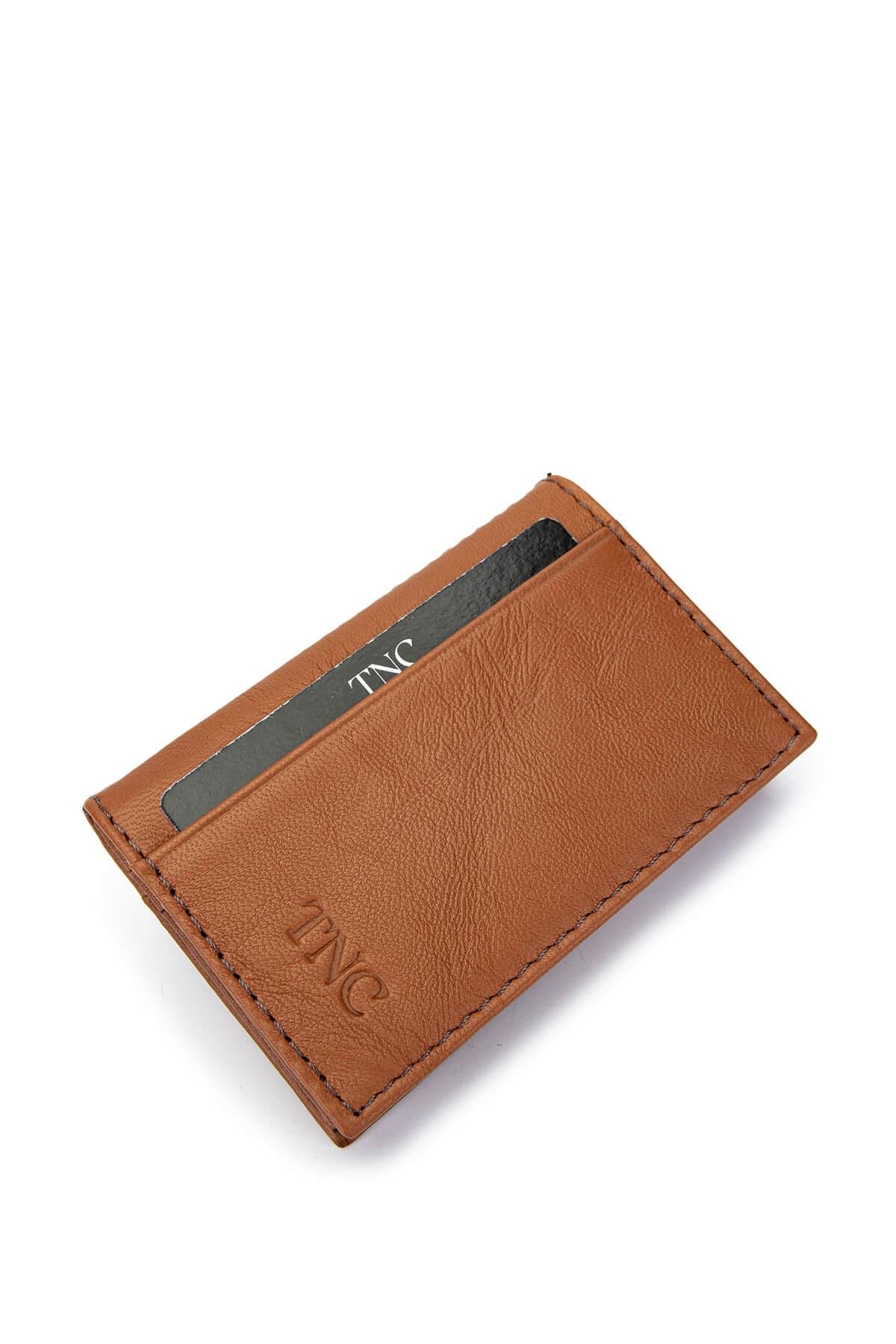 Tamer Tanca Unisex Hakiki Deri Taba Deri Kartlık