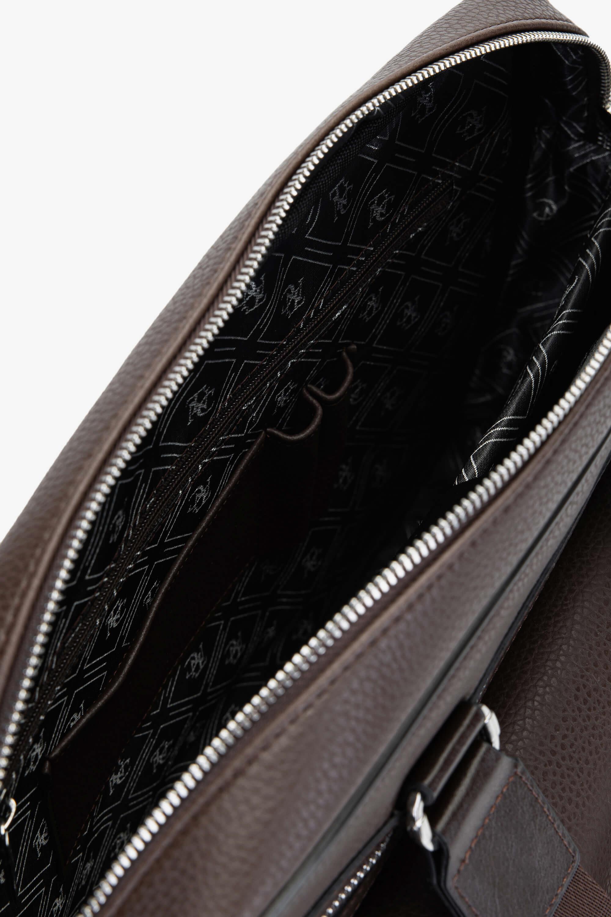 Tamer Tanca Unisex Vegan Kahverengi Evrak Çantası