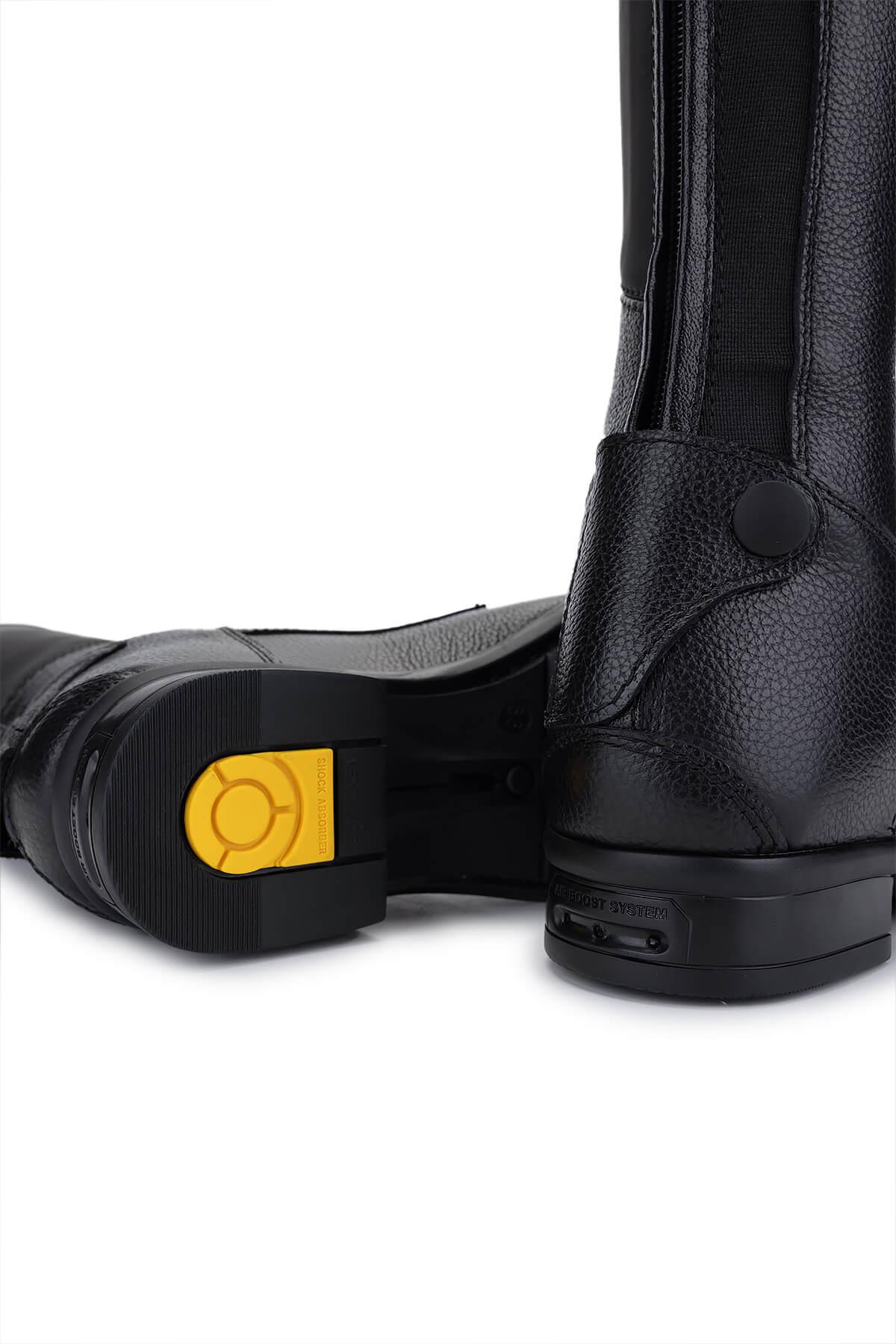 Tattini Çocuk Hakiki Deri Siyah (Medium) Binici Cizmesi Çizme