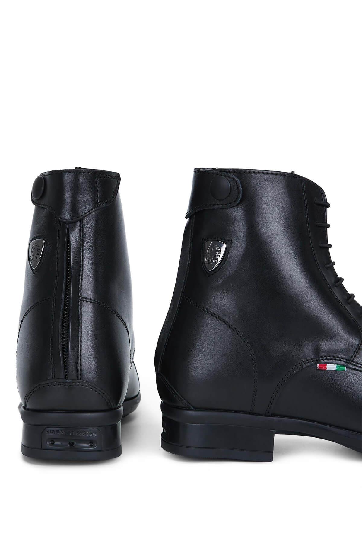 Tattini Unisex Hakiki Deri Siyah Binici Botu