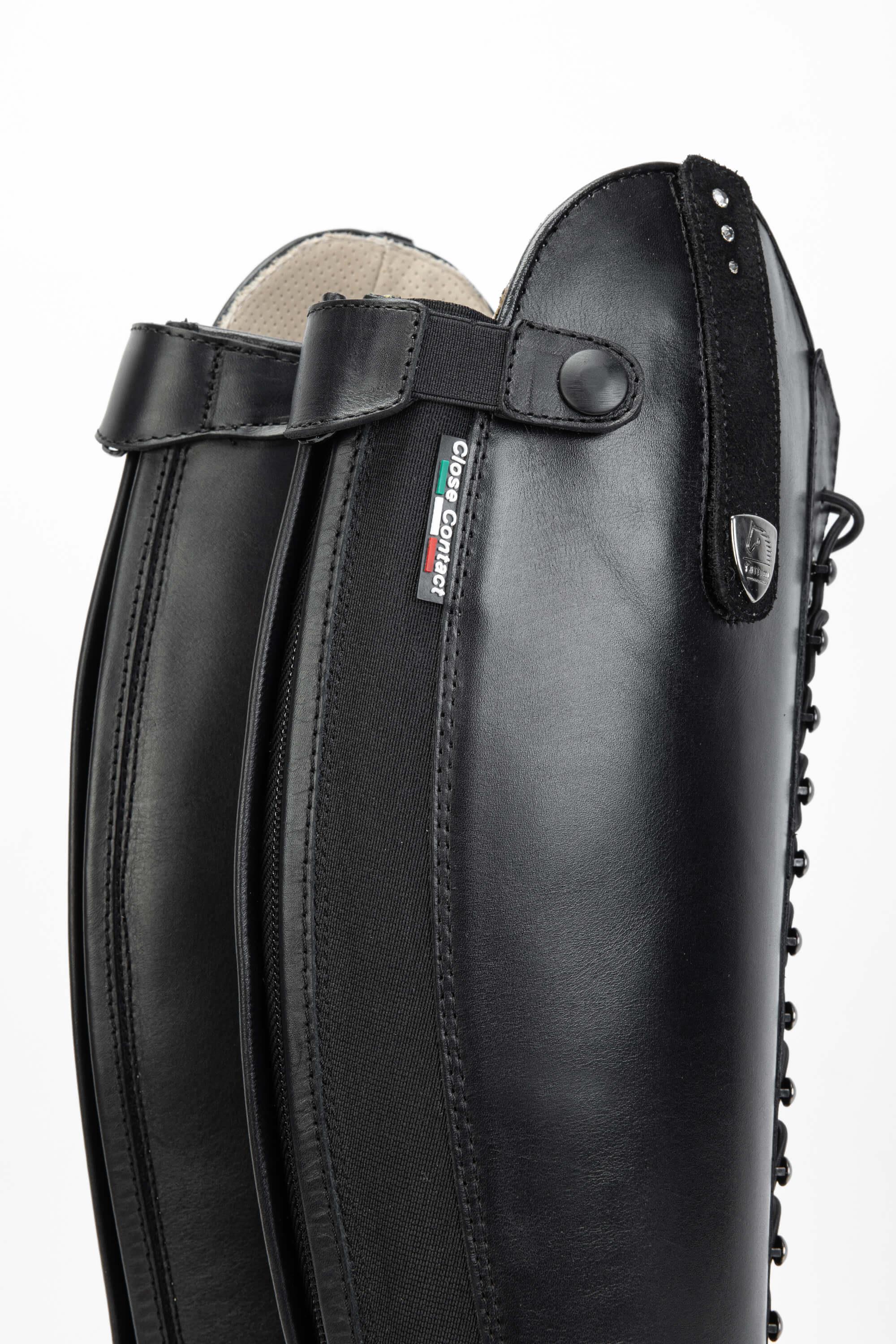 Tattini Unisex Hakiki Deri Siyah M/L Binici Cizmesi Çizme