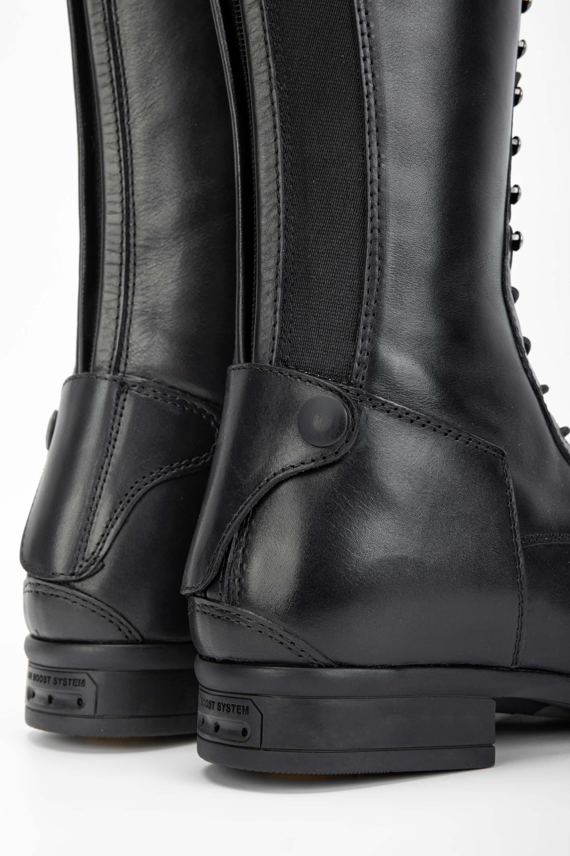 Tattini Unisex Hakiki Deri Siyah M/L Binici Cizmesi Çizme