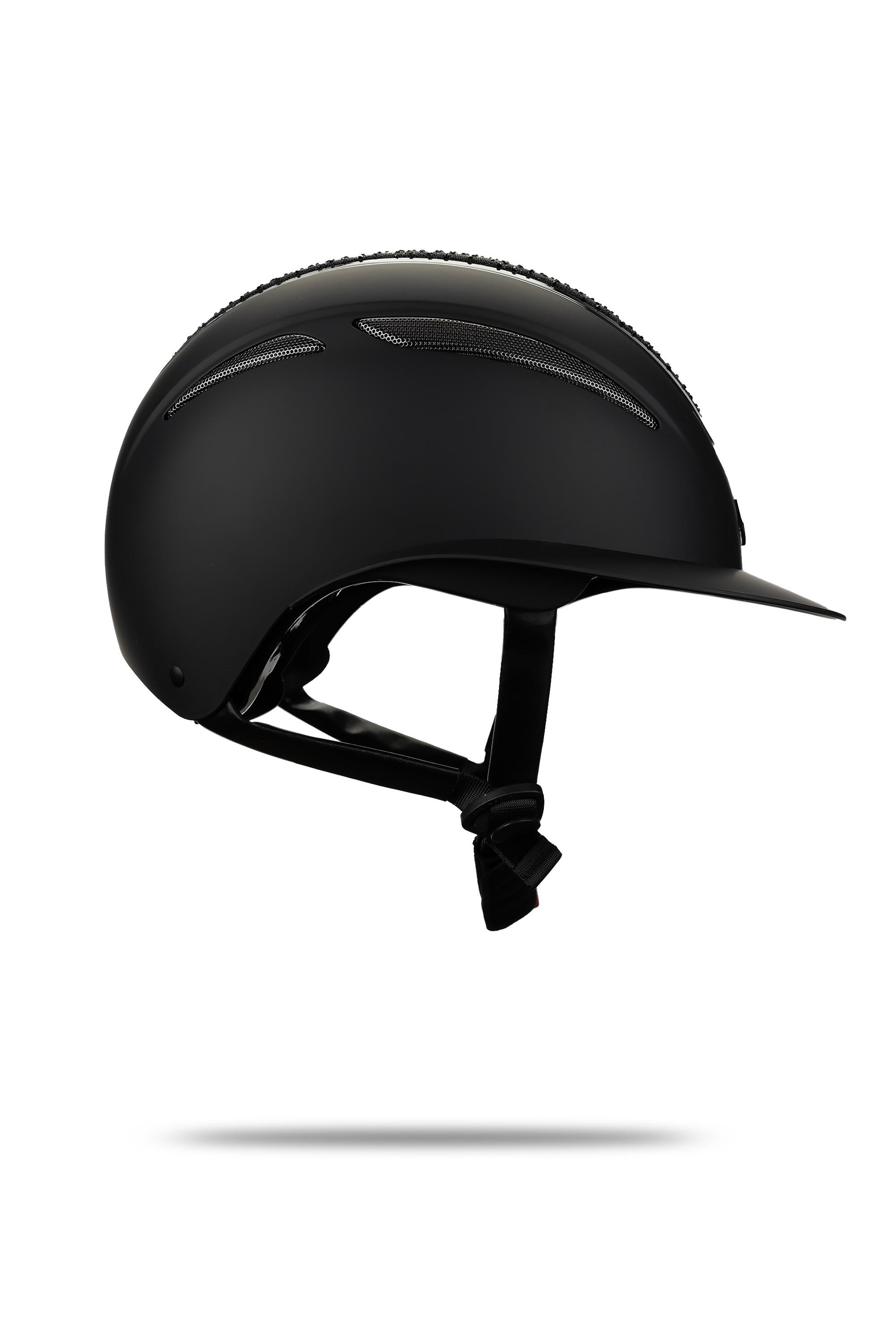 Tattini Unisex Siyah Binici Kaskı Şapka