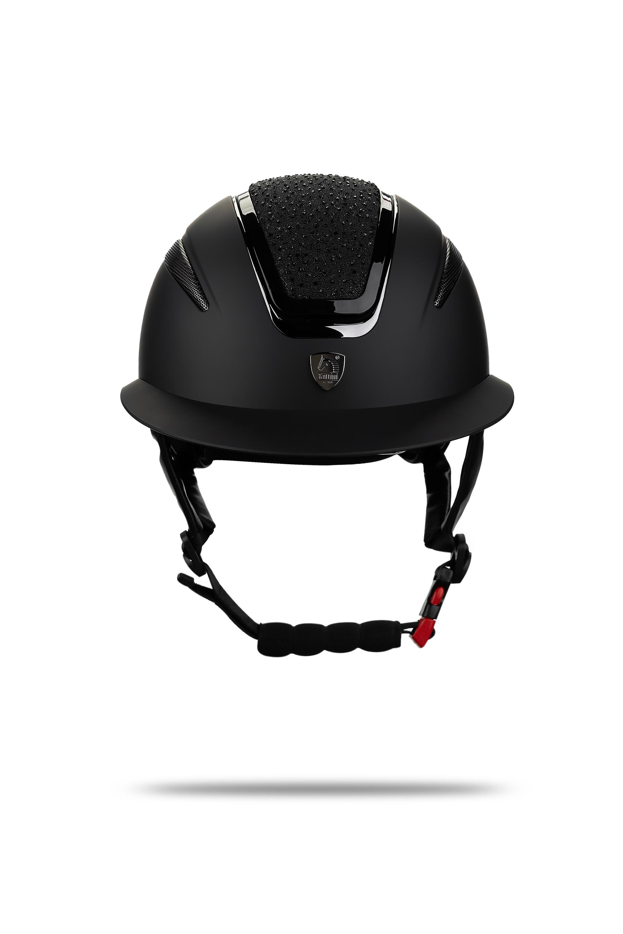 Tattini Unisex Siyah Binici Kaskı Şapka