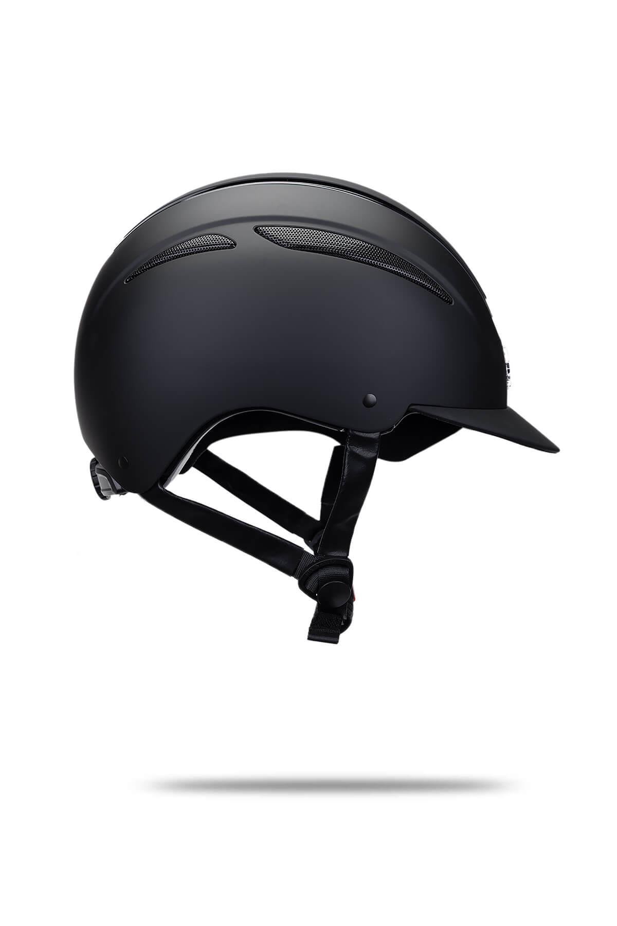 Tattini Unisex Siyah Binici Kaskı Şapka