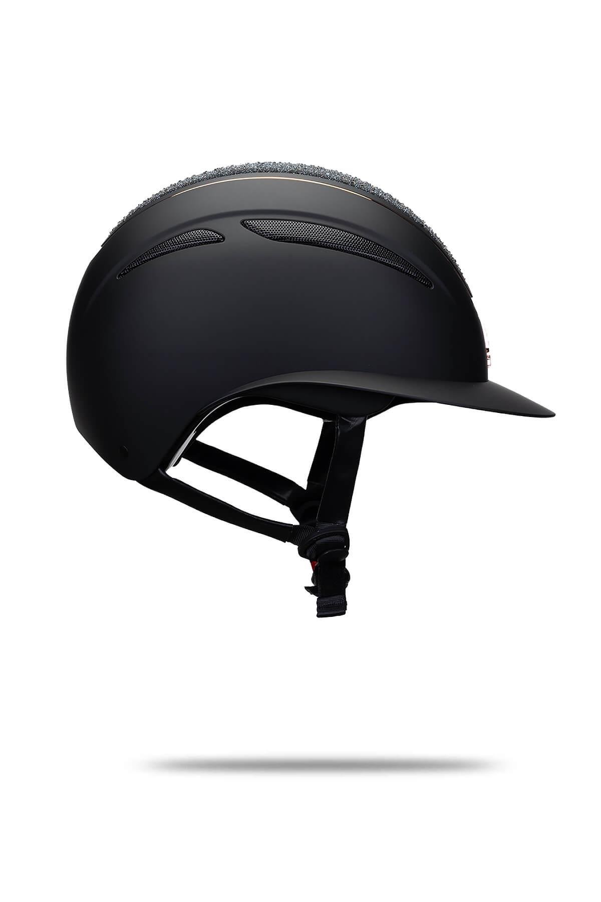 Tattini Unisex Siyah Binici Kaskı Şapka