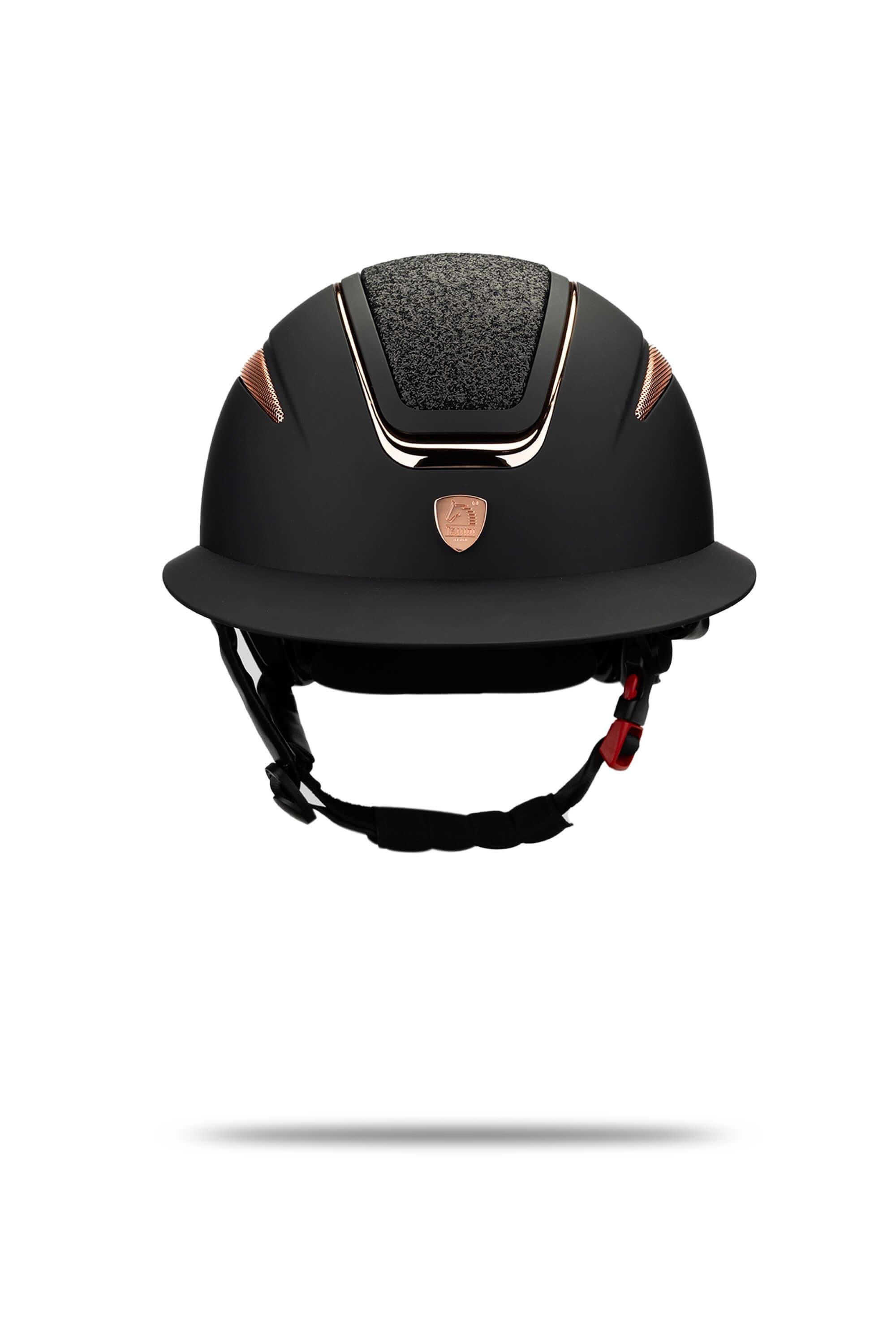 Tattini Unisex Siyah/Rose Binici Kaskı Şapka