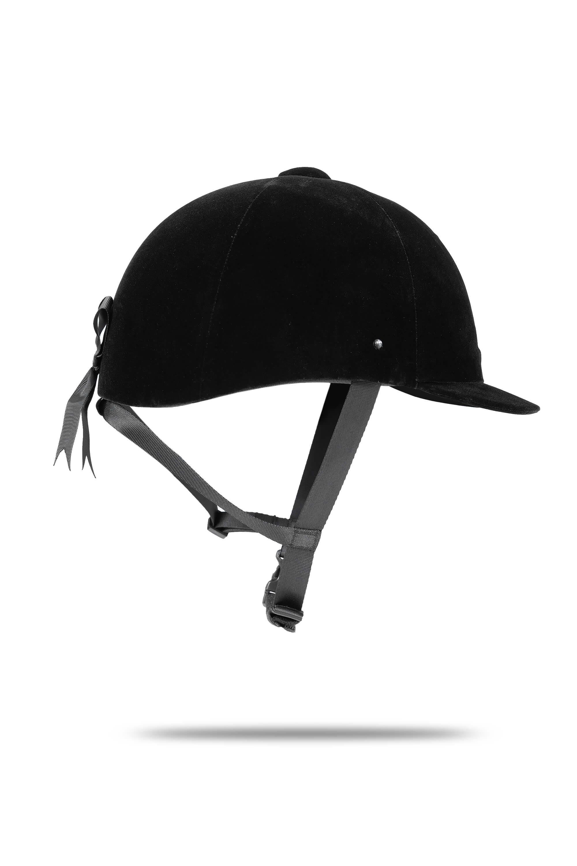 Tattini Unisex Tekstil Siyah Binici Kaskı Şapka