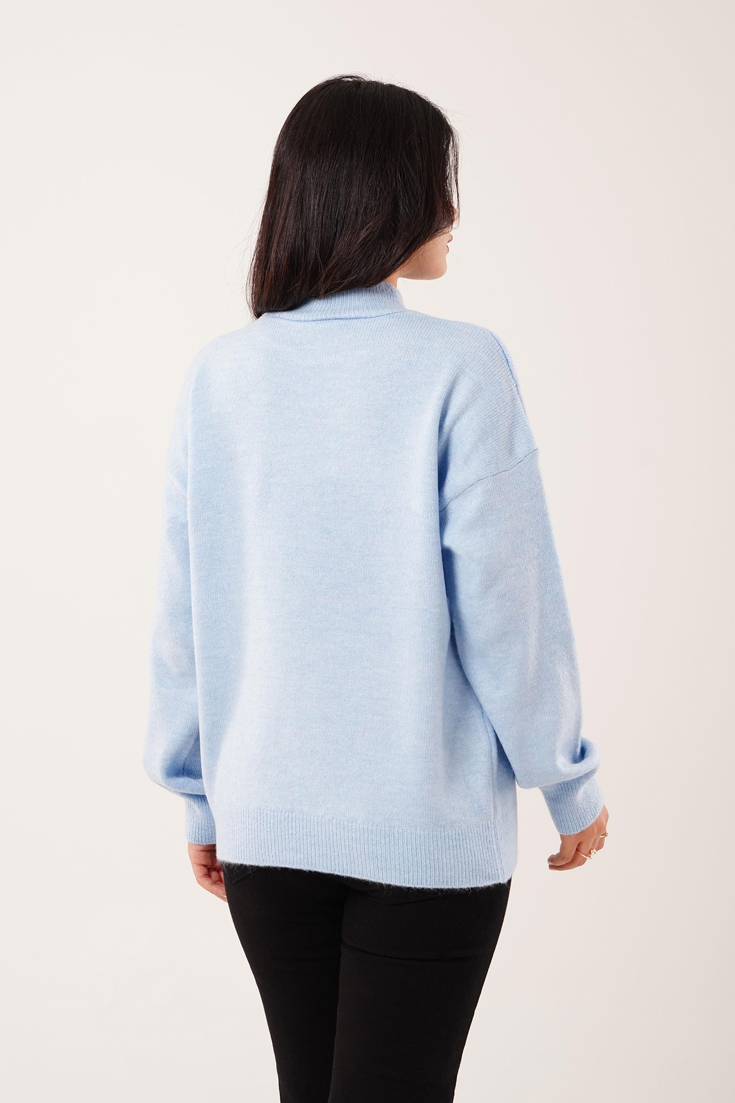 BİSİKLET YAKA BASİC TRİKO KAZAK