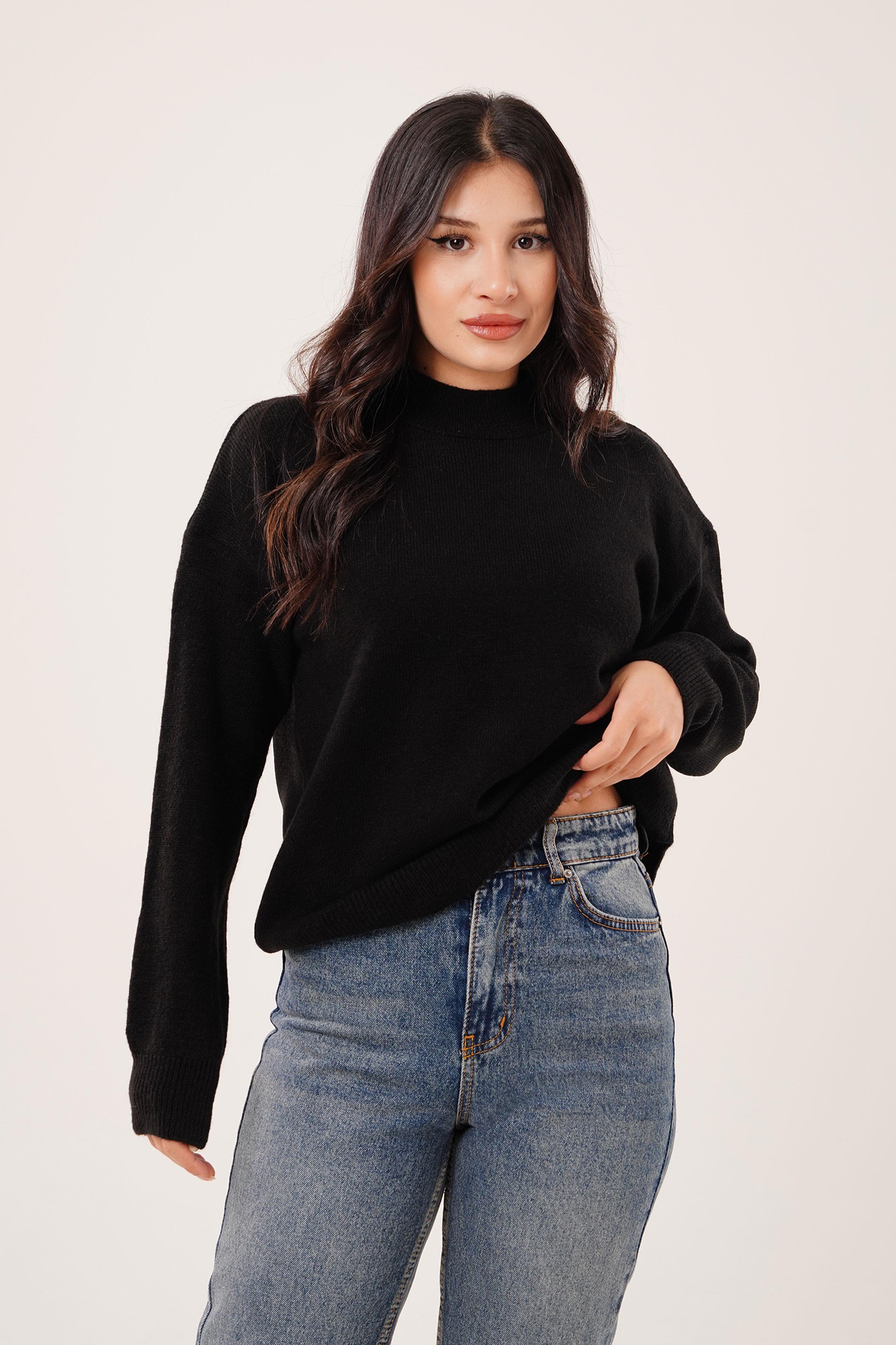 BİSİKLET YAKA BASİC TRİKO KAZAK