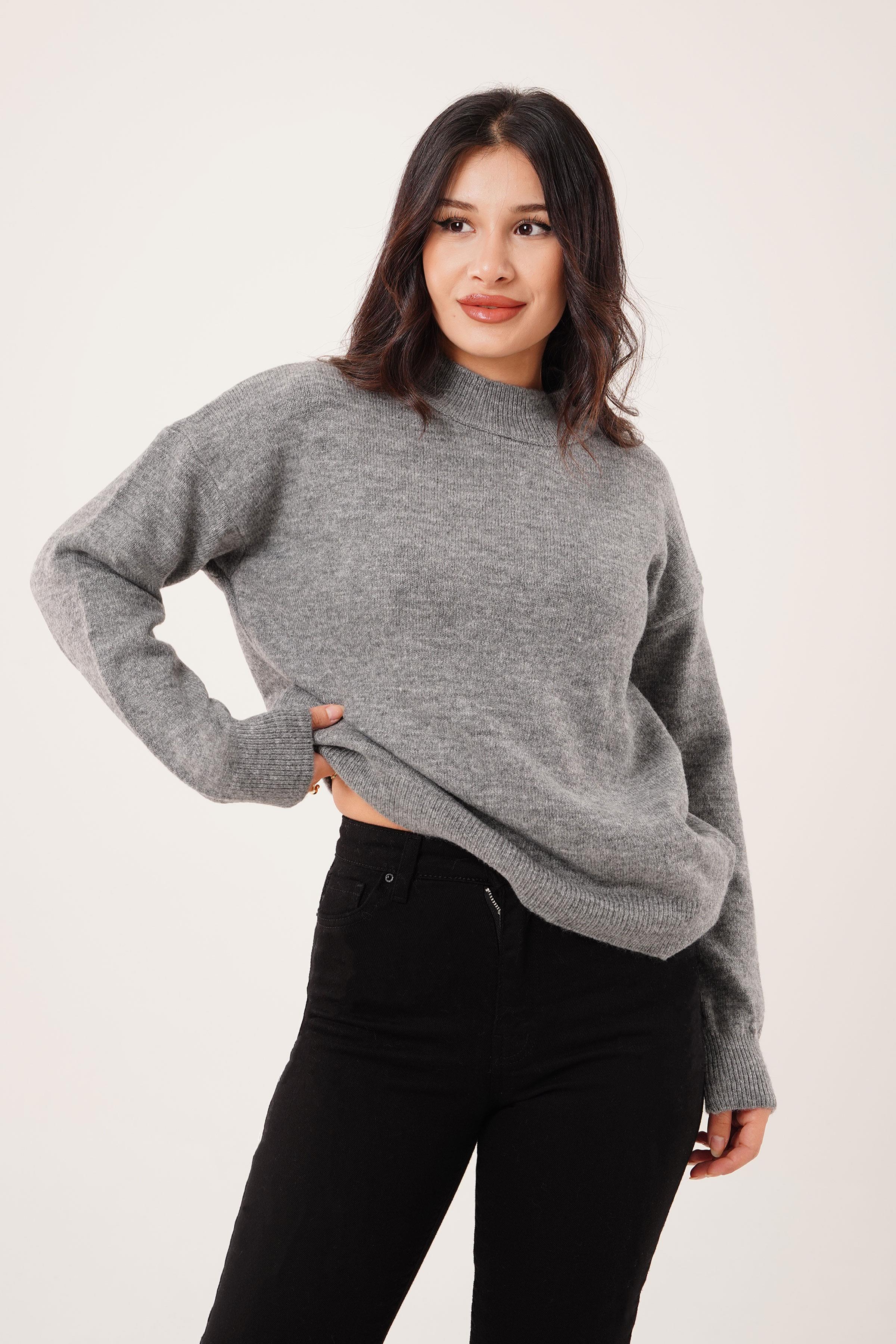 BİSİKLET YAKA BASİC TRİKO KAZAK