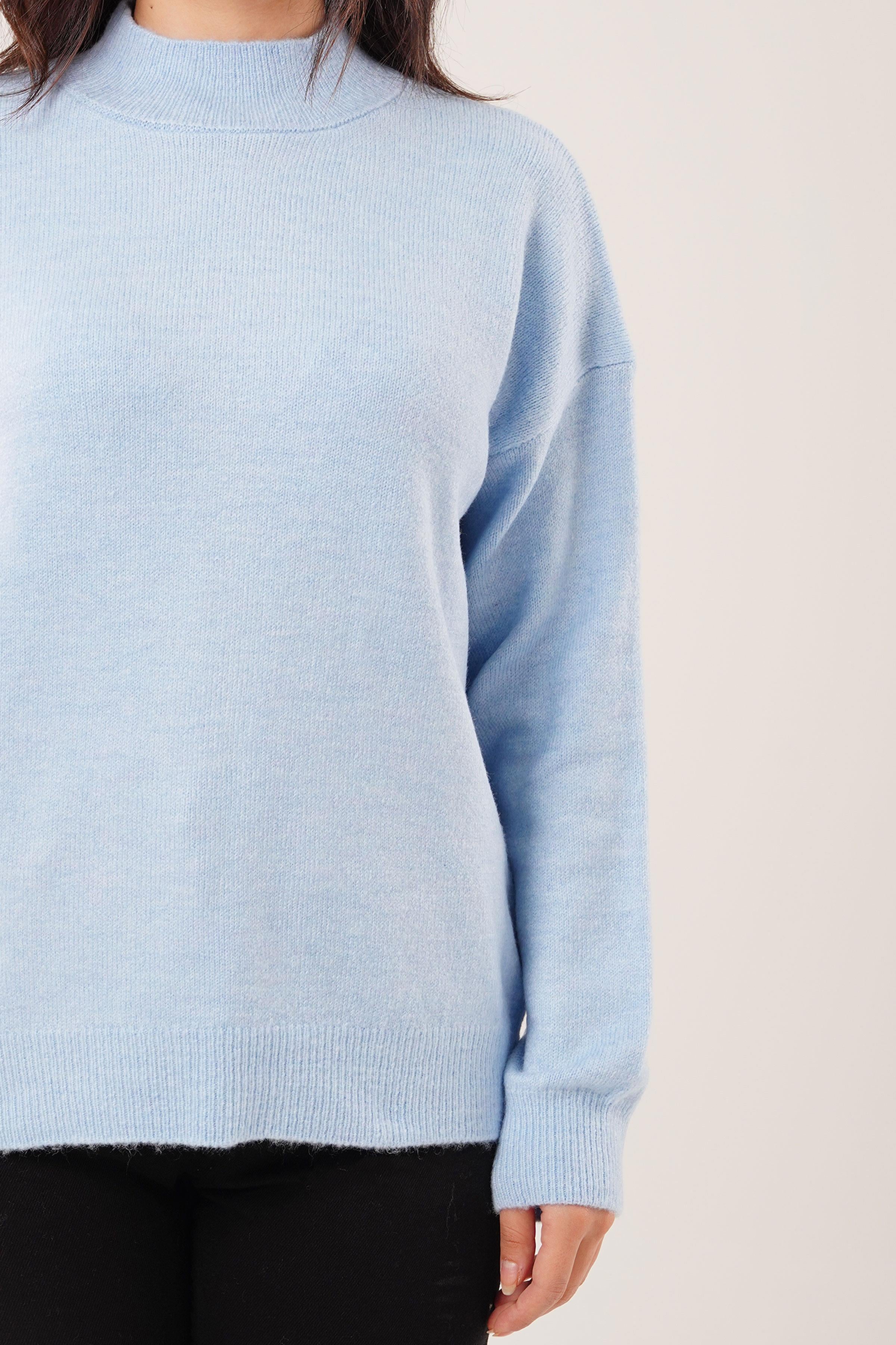 BİSİKLET YAKA BASİC TRİKO KAZAK