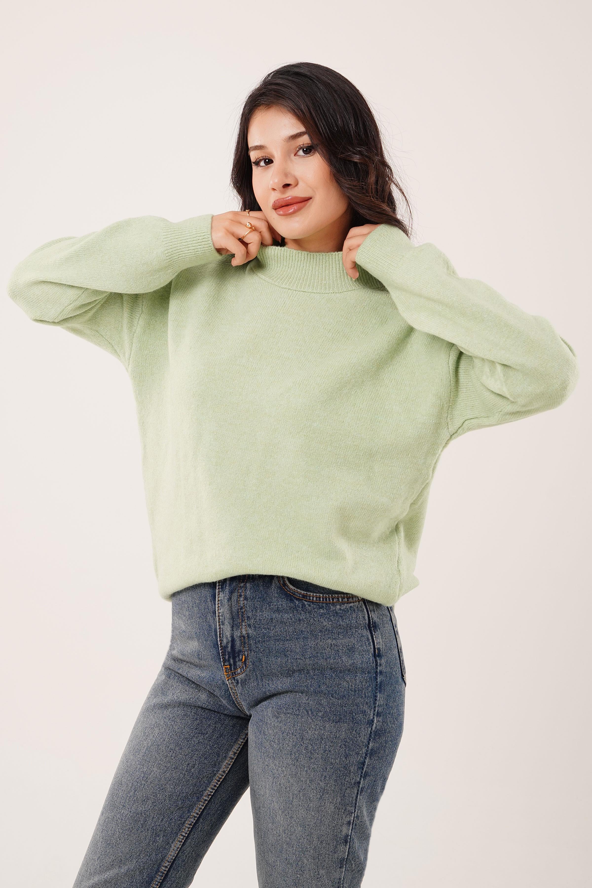 BİSİKLET YAKA BASİC TRİKO KAZAK