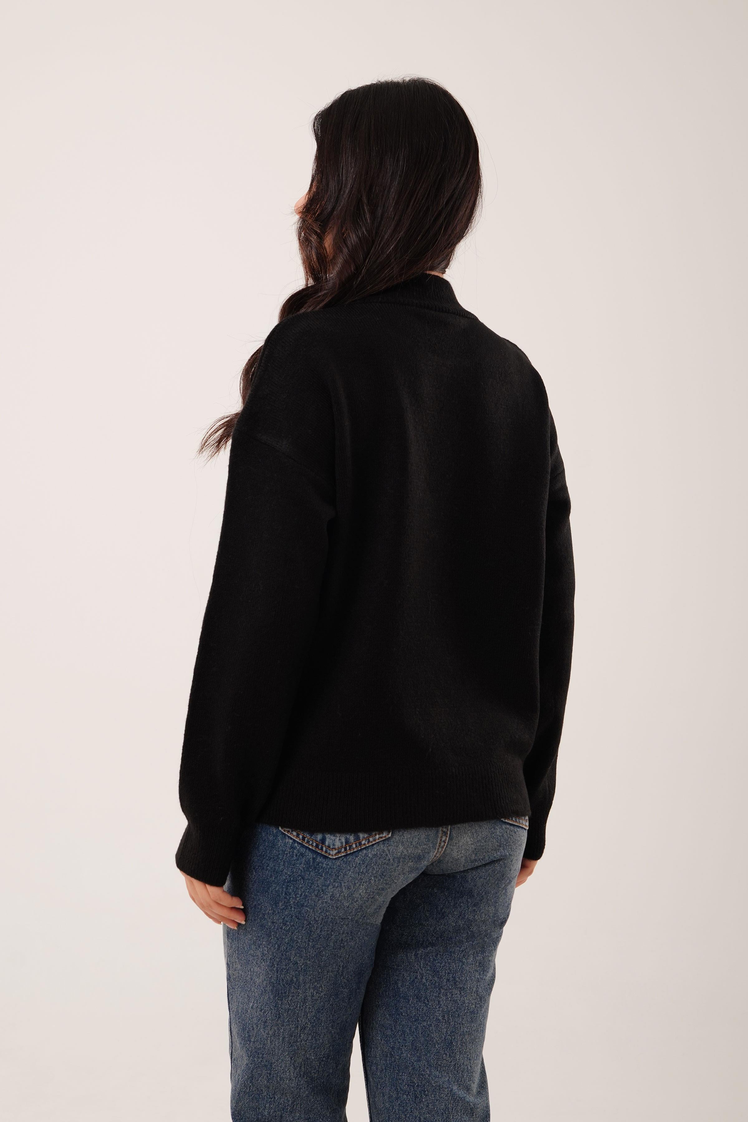 BİSİKLET YAKA BASİC TRİKO KAZAK