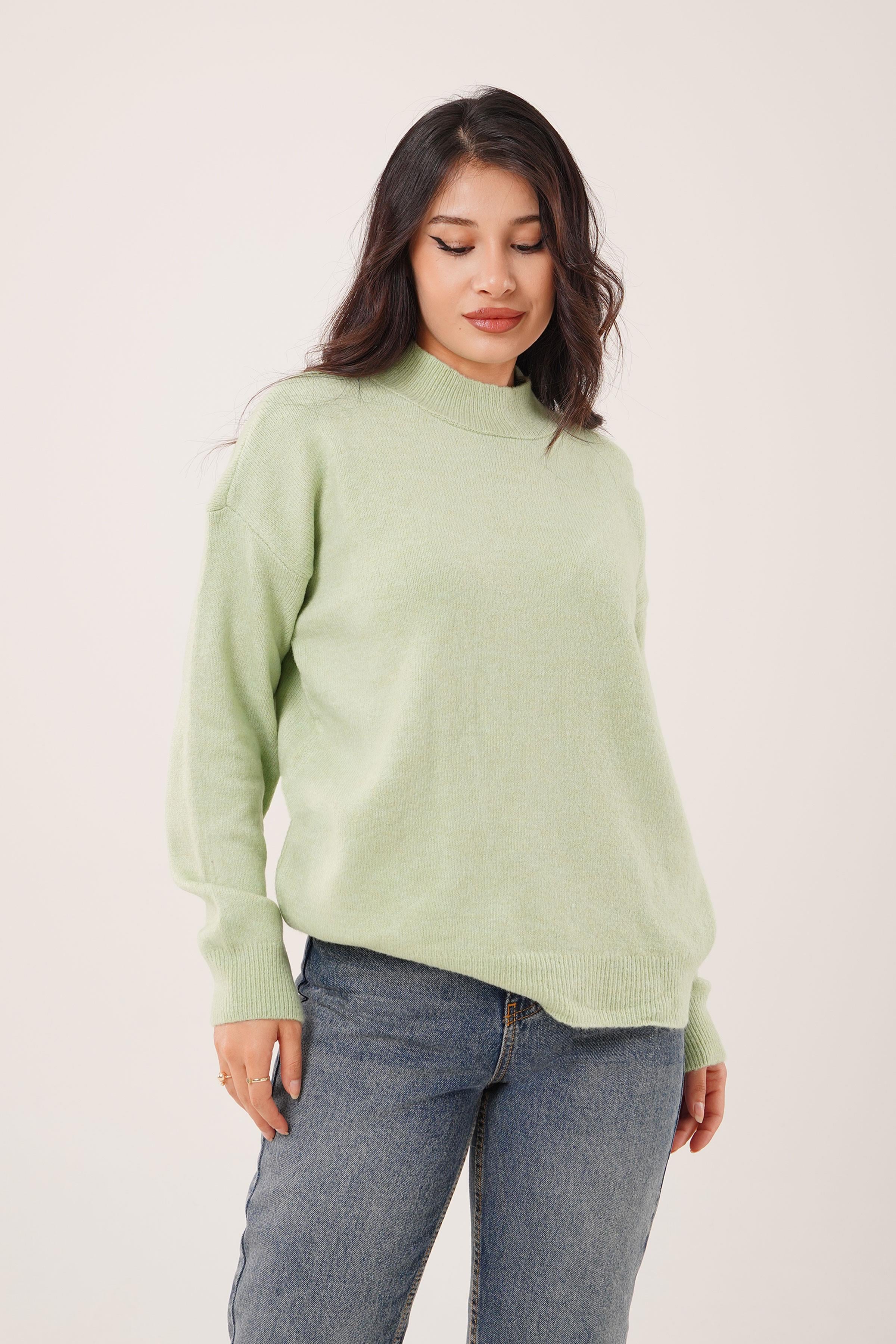 BİSİKLET YAKA BASİC TRİKO KAZAK