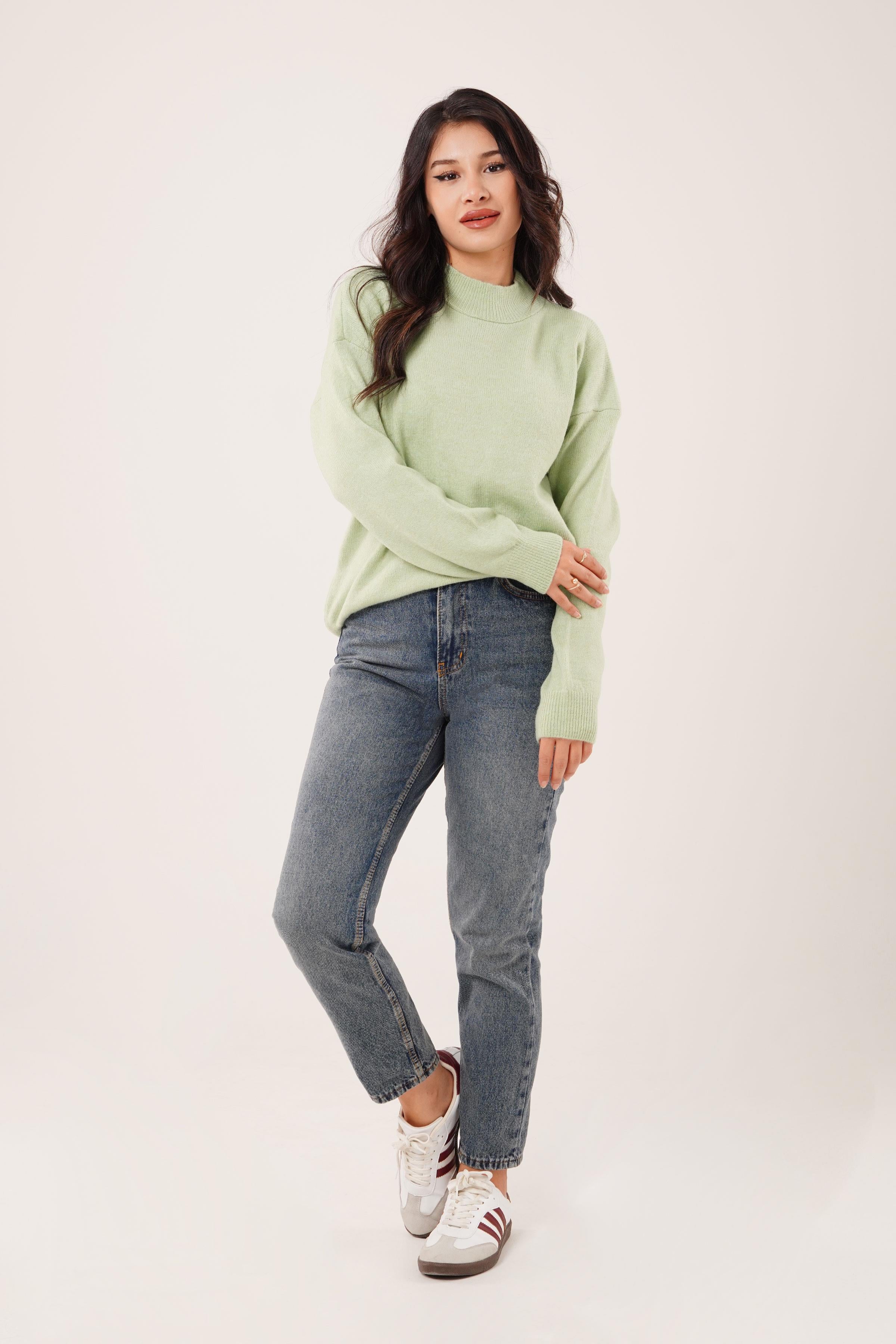 BİSİKLET YAKA BASİC TRİKO KAZAK