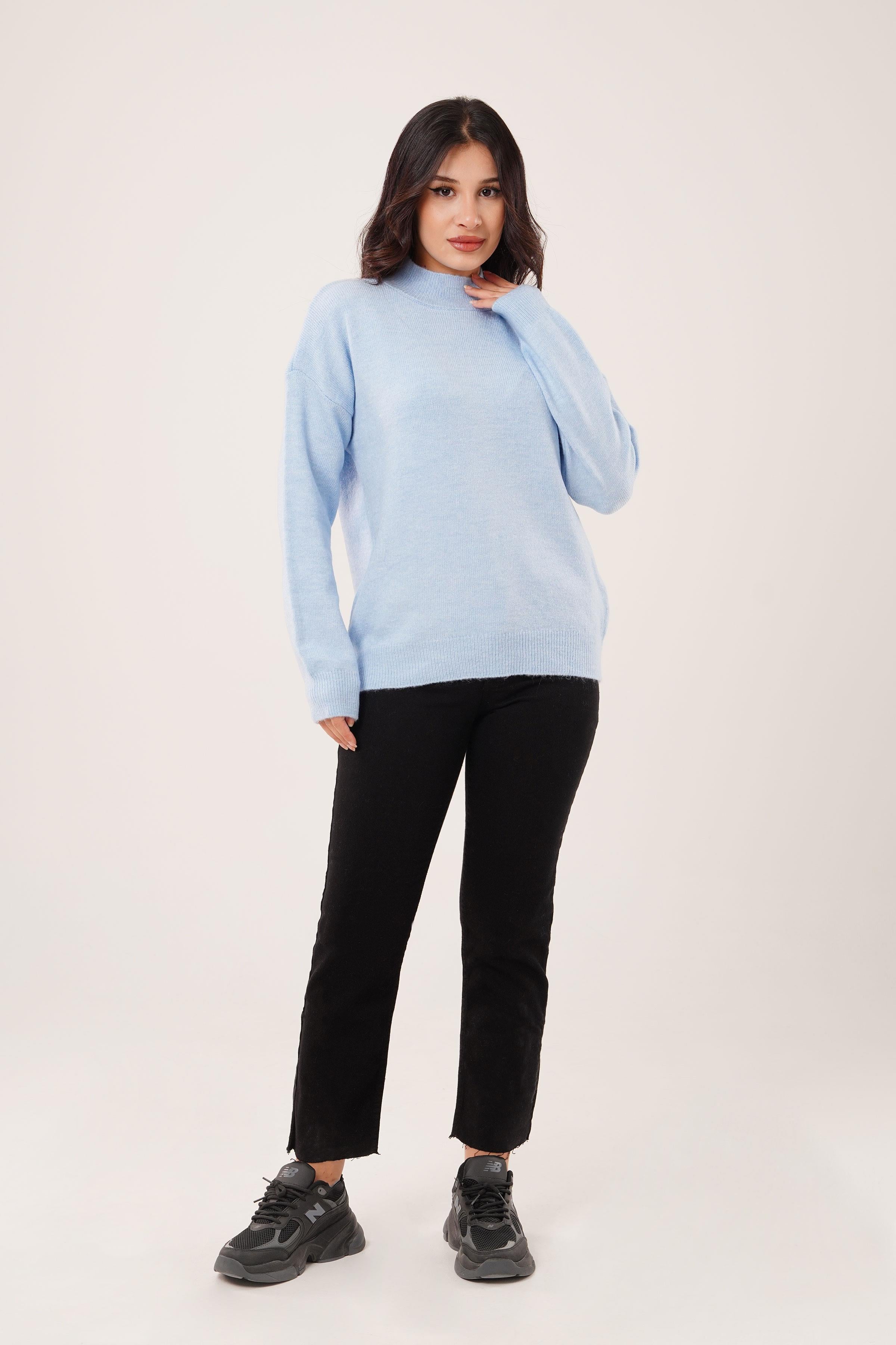 BİSİKLET YAKA BASİC TRİKO KAZAK