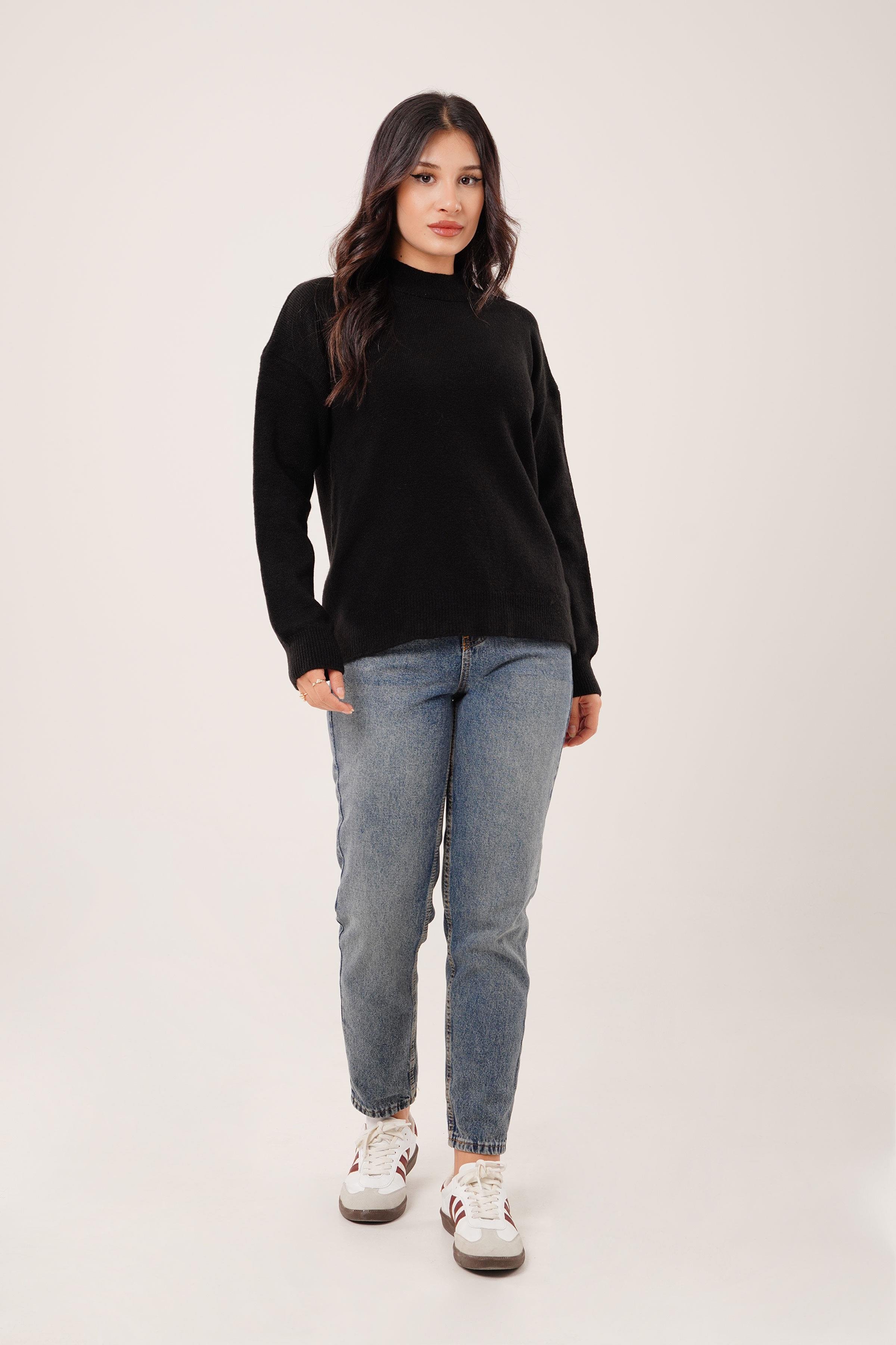 BİSİKLET YAKA BASİC TRİKO KAZAK