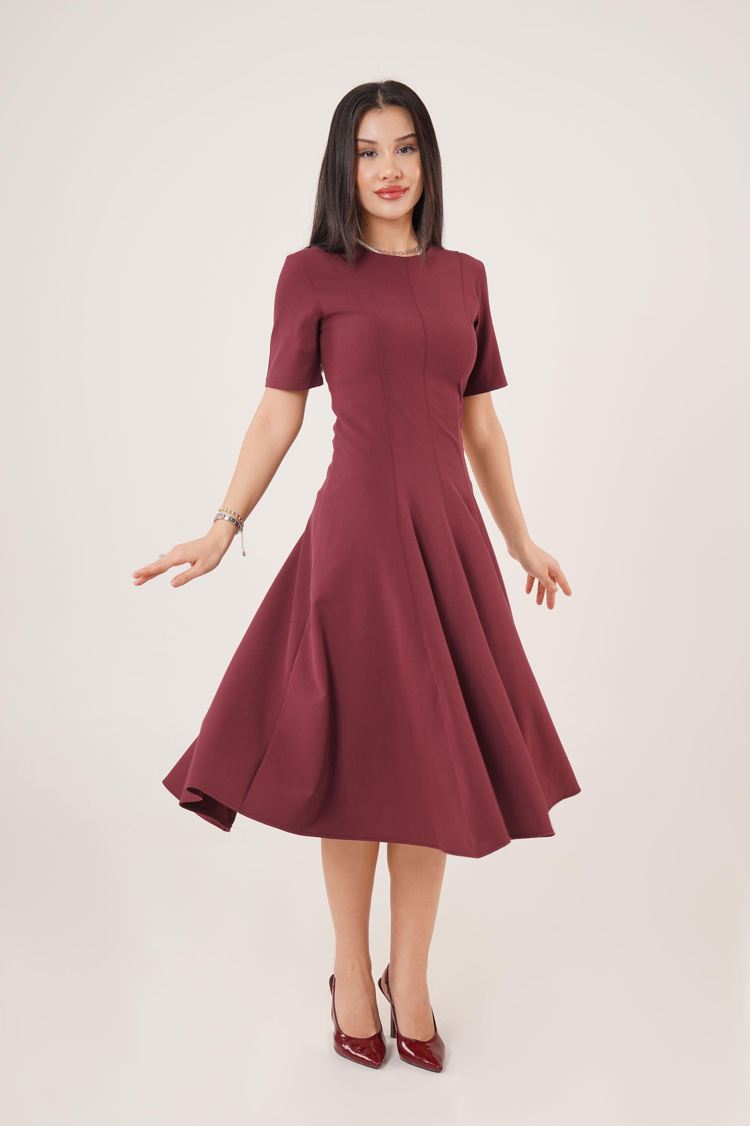 POLY VİSKON ELBİSE