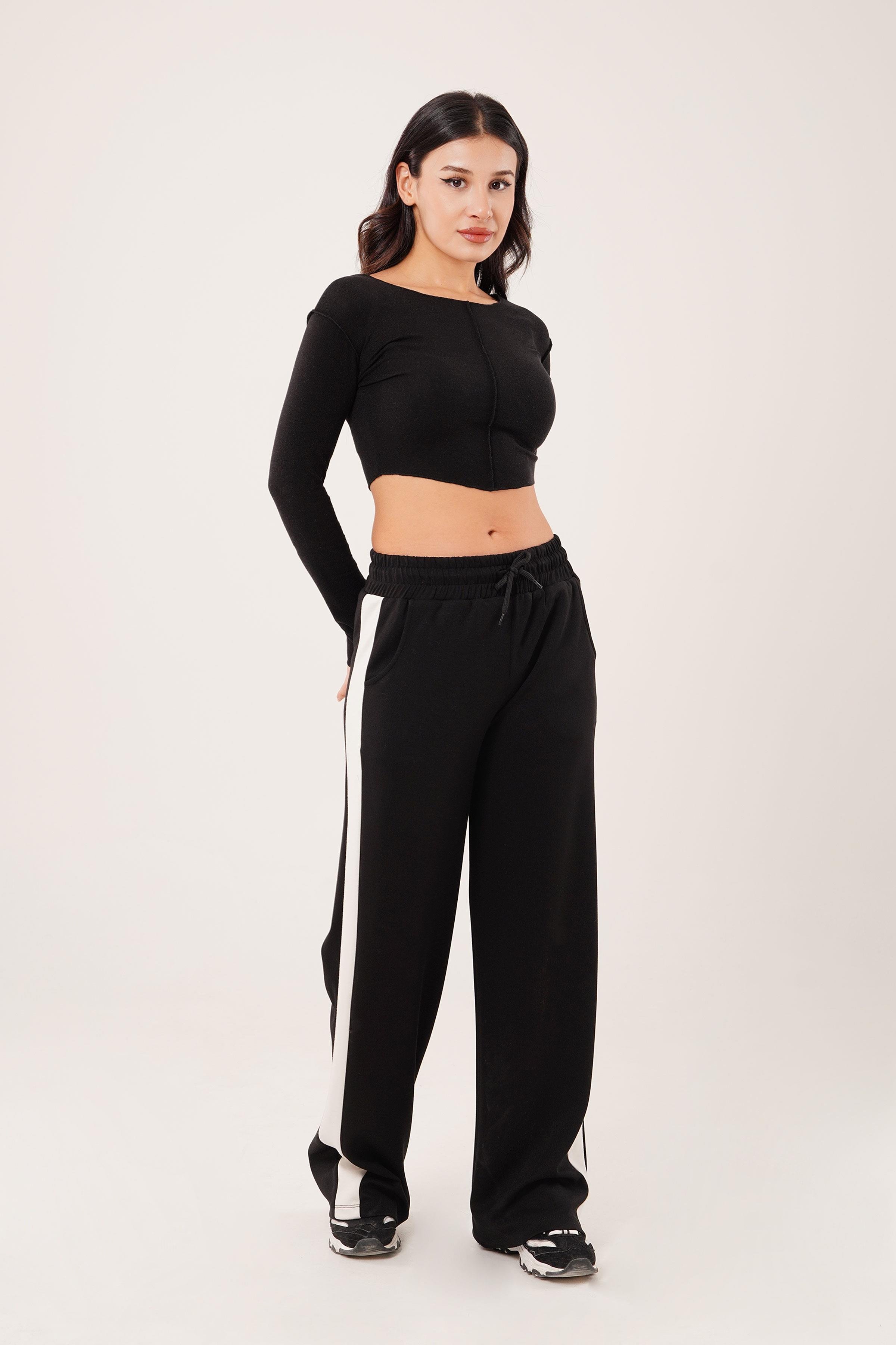 Ters Dikişli Basic Siyah Body Bluz