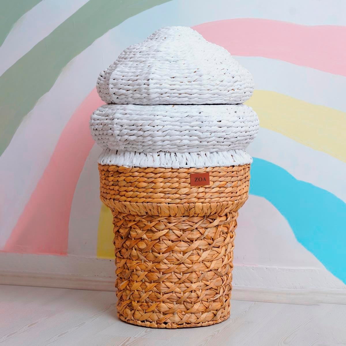 Dondurma Rattan Oyuncak Sepeti