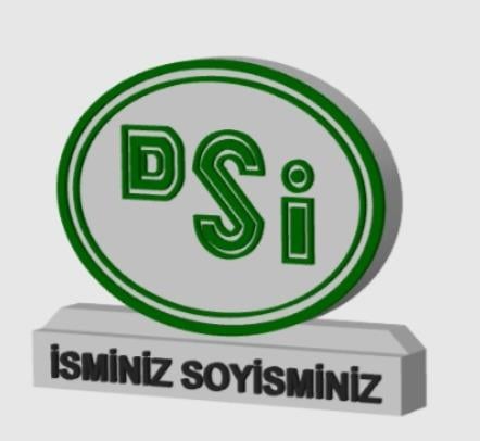 DEVLET SU İŞLERİ MASAÜSTÜ İSİMLİK