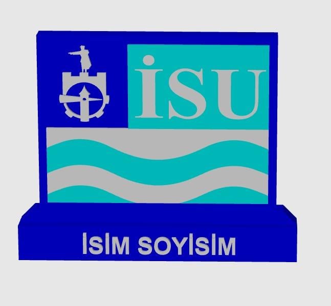 İSU MASAÜSTÜ İSİMLİK