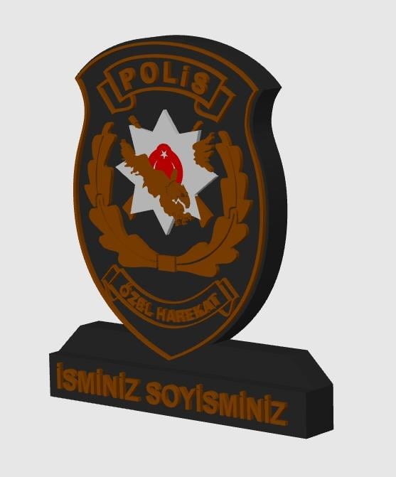 POLİS ÖZEL HAREKAT MASAÜSTÜ  İSİMLİK