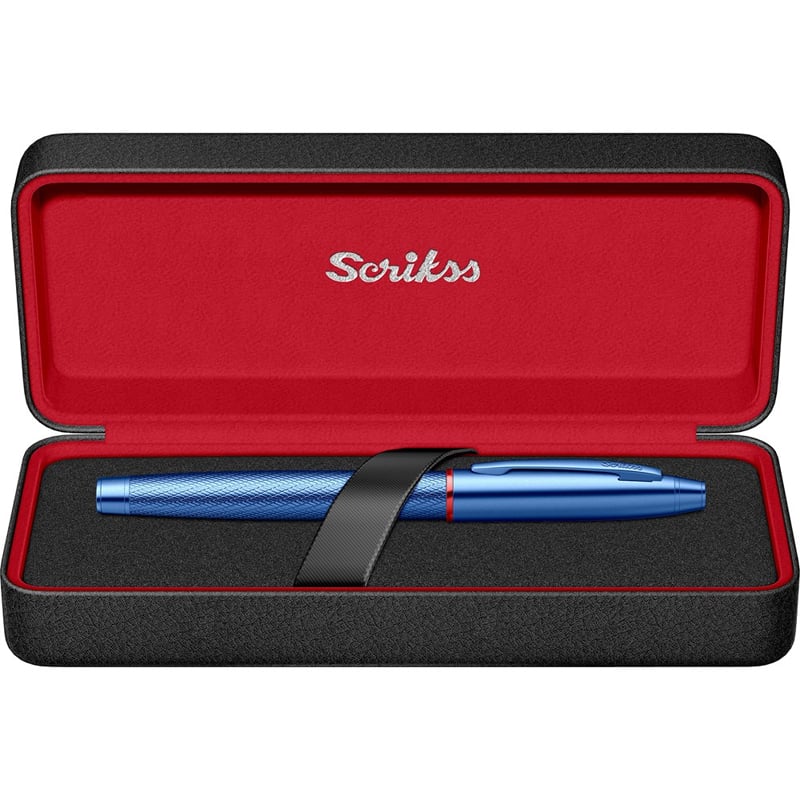 SCRIKSS35 DOLMA KALEM METALİK MAVİ8690187393327