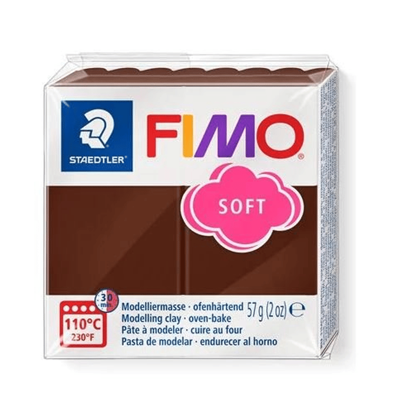 STAEDTLER802075 MODELLEME KİLİ FİMO SOFT ÇİKOLATA4006608809836