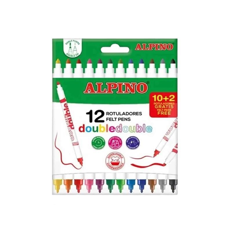 Alpino AR-002013 Çift Yönlü Keçeli Kalem 12'li