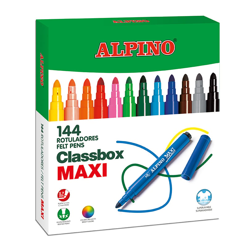 ALPINOALPİNO MAXİ KEÇELİ KALEM SETİ 144LÜ8413240609926