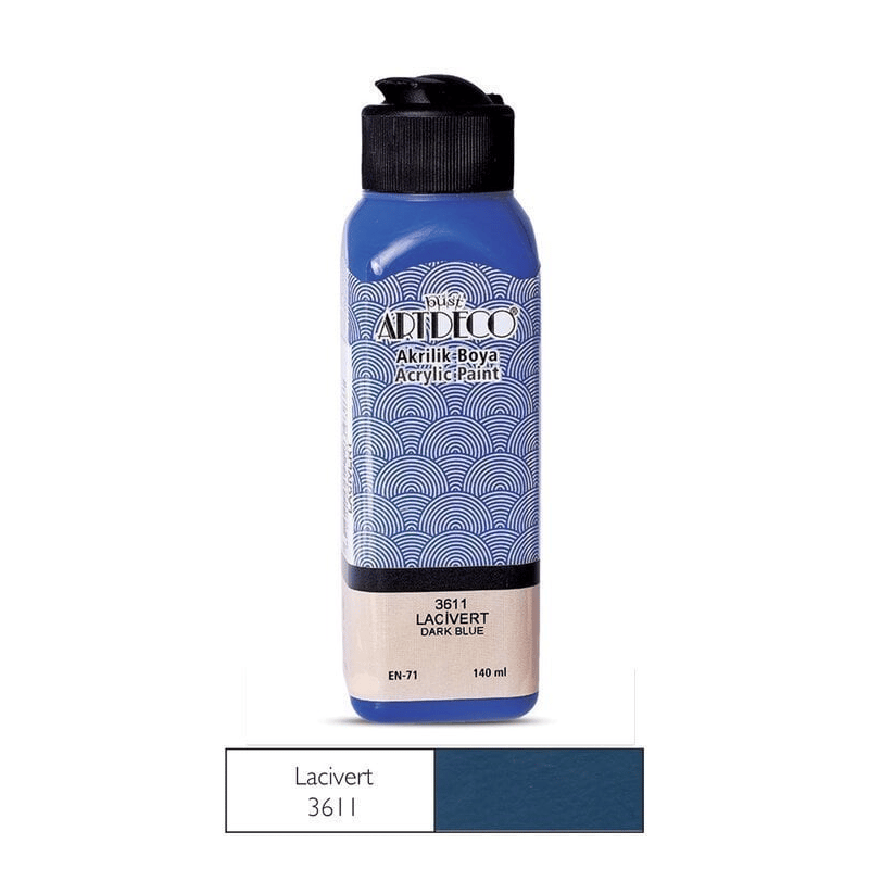 ARTDECOArtdeco Akrilik Boya 140ml Lacivert 3611 ADET8698517934387