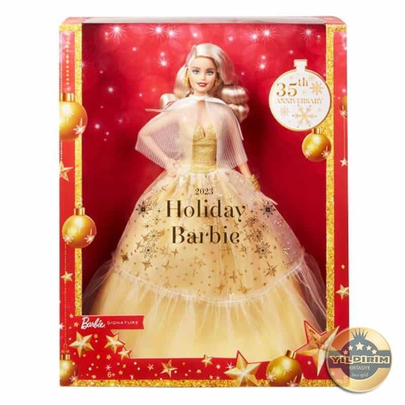 Barbie 2023 Mutlu Yıllar Bebeği Sarışın HJX04 