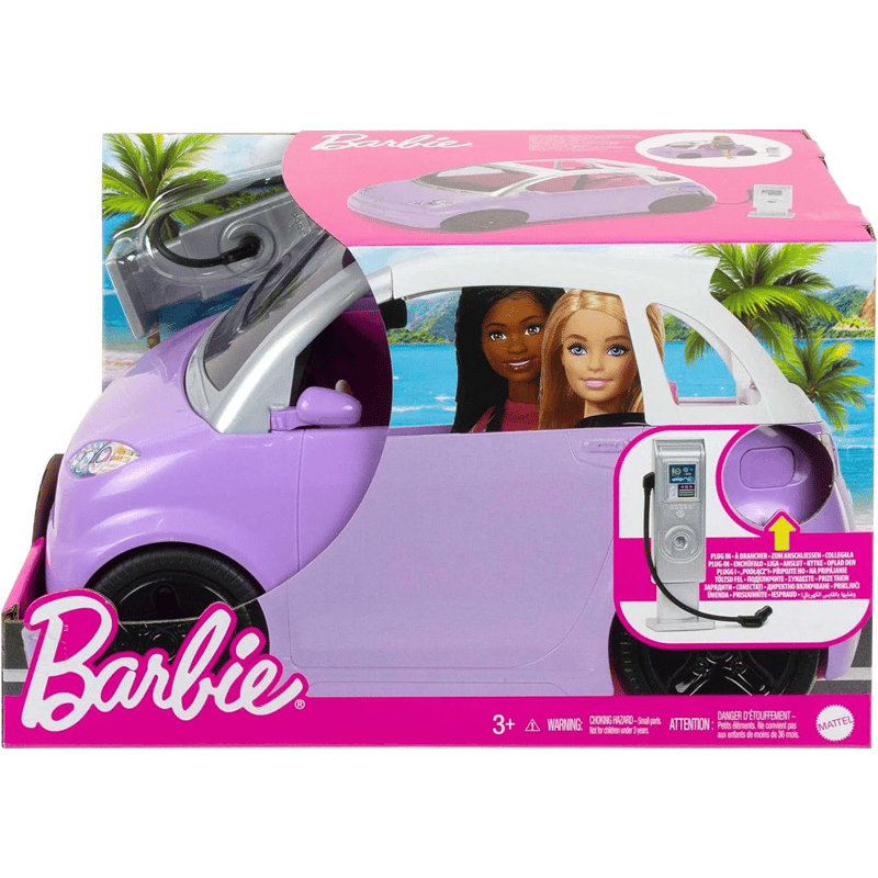 MATTELBarbie'nin Elektrikli Arabası Barbie arabası, çocuklar için oyuncaklar, şarj istasyonlu 'elektrikli araba' HJV36194735095087