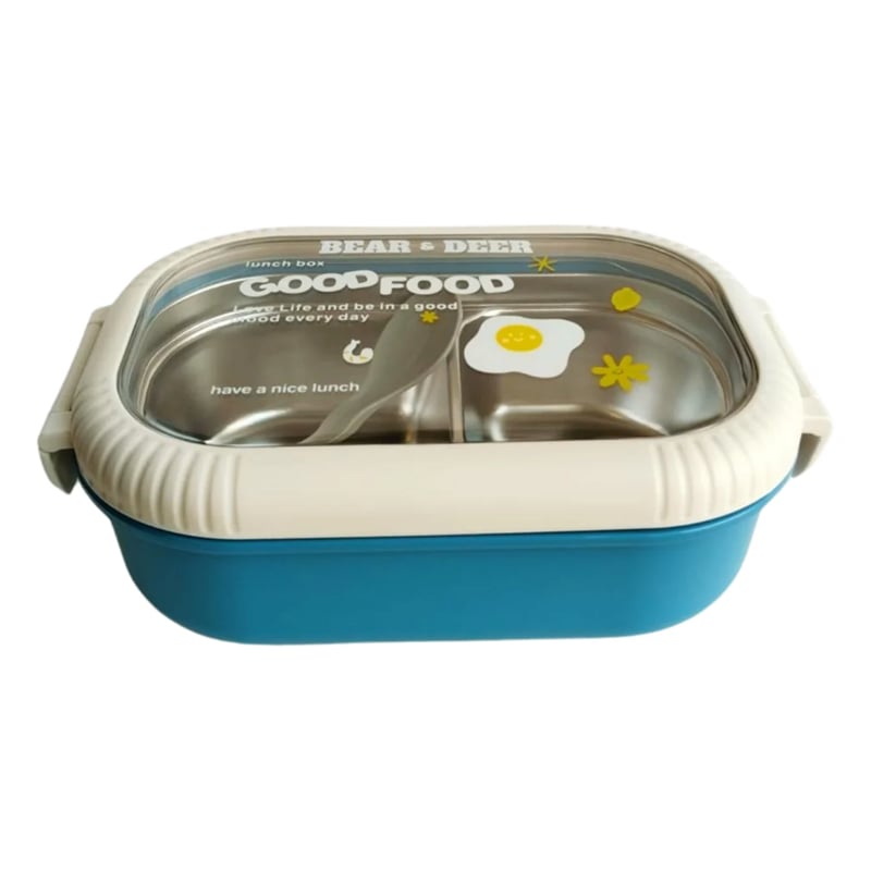 CERENB&D TEK KATLI İKİ BÖLMELİ ÇELİK BESLENME KABI 4 RENK (JY-LB82022)8680965678128