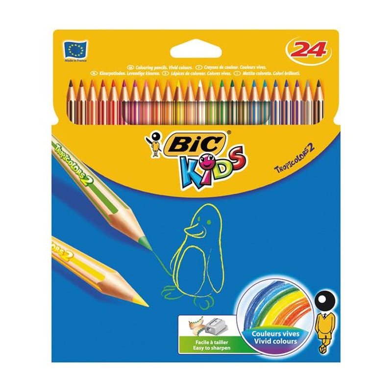Bic Bic 832568 Kids Tropicolors2 24 Renk Kuruboya85105